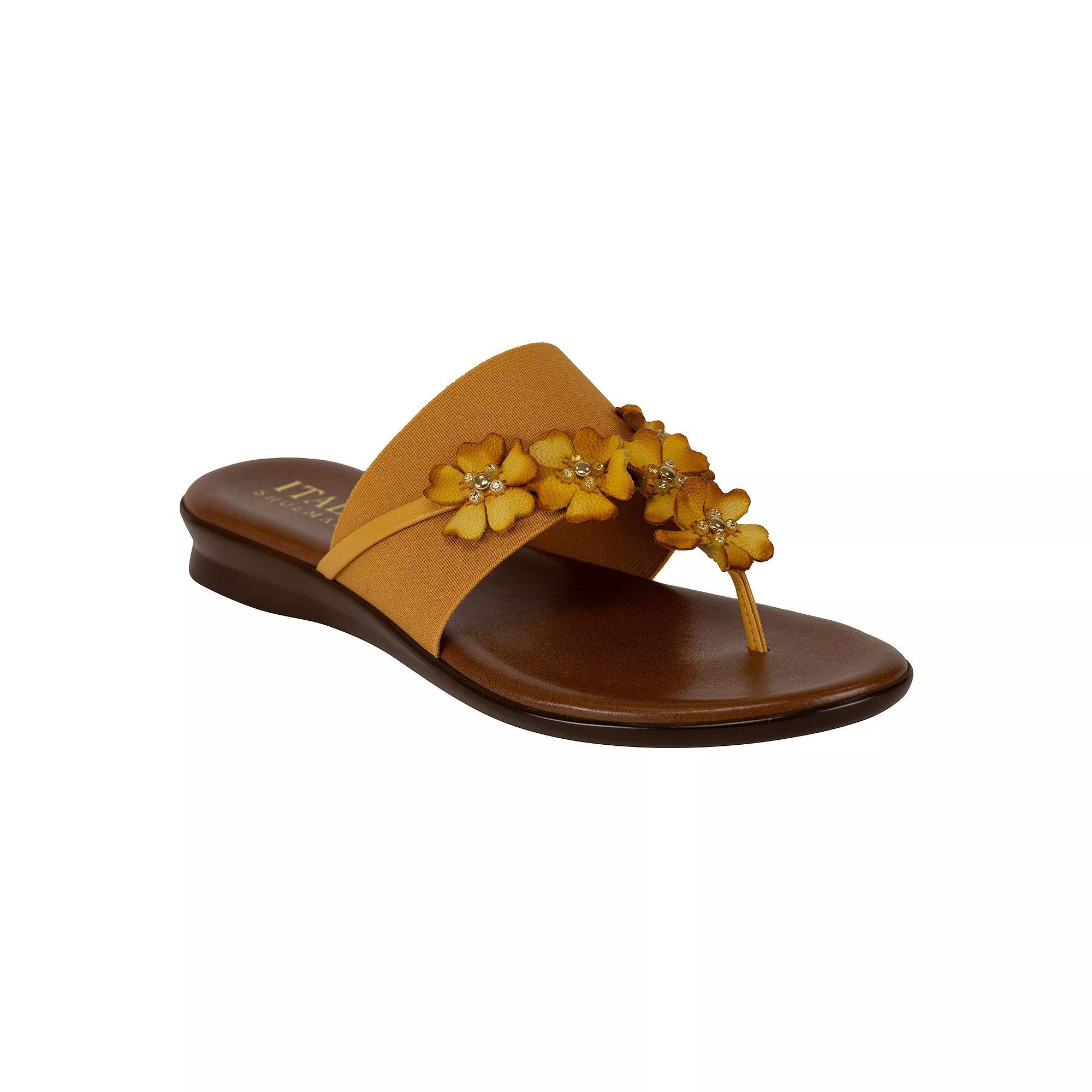 Italian Shoemakers Ayelen Women's Floral Sandals, Size: 6, Yellow Product Image