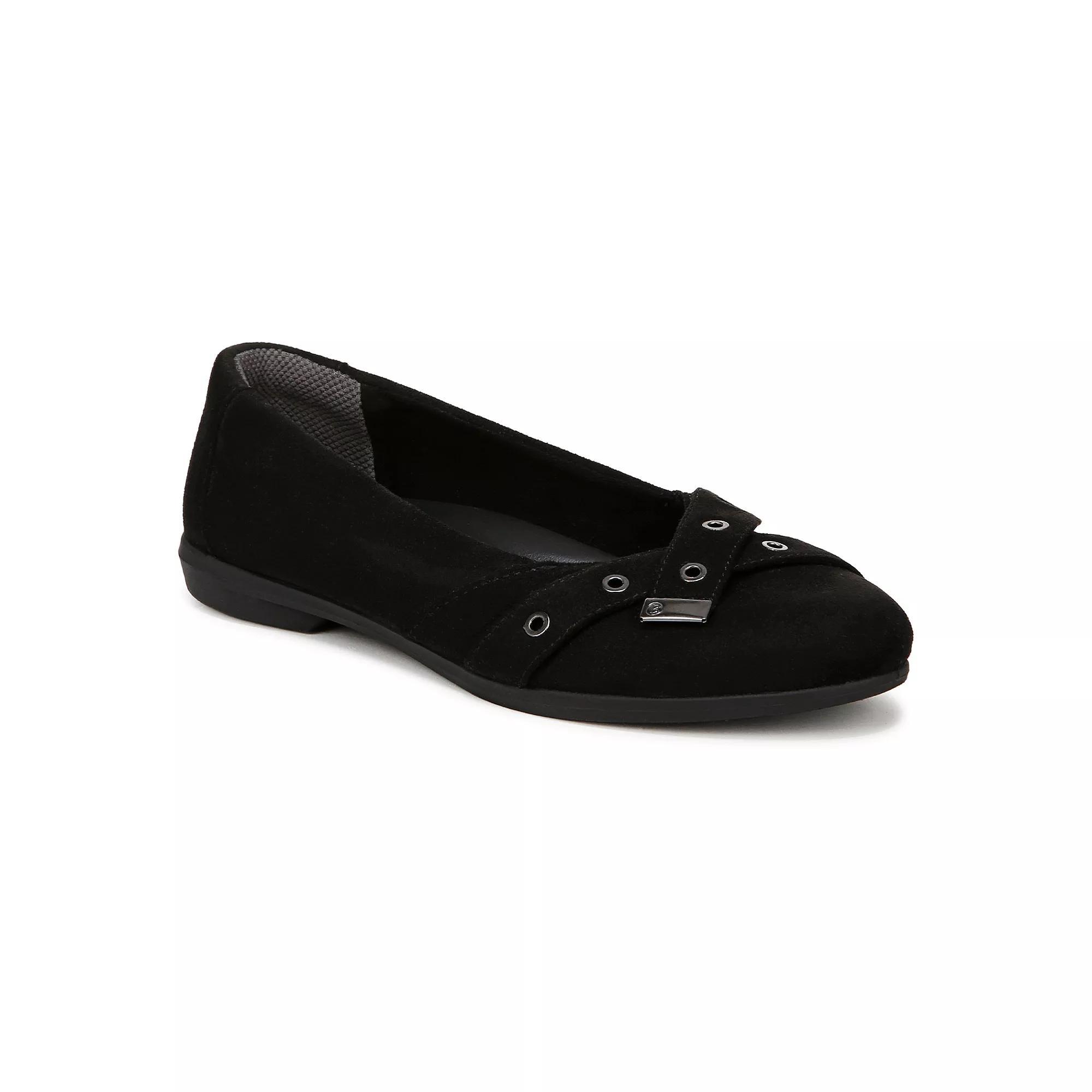 LifeStride Kira Women's Flats, Size: 7.5 Wide, Black Microfiber Product Image