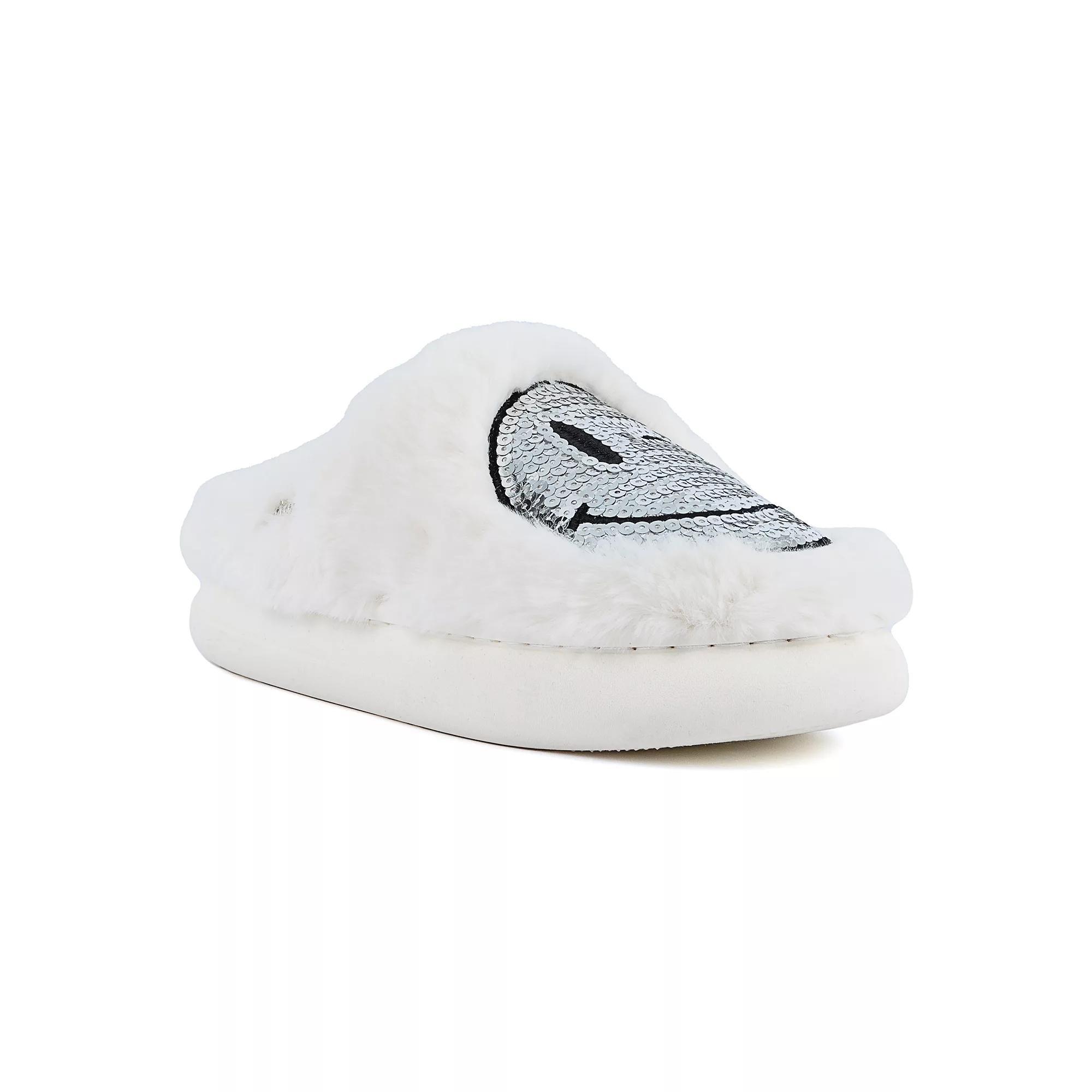 sugar Chills Women's Casual Slippers, Size: 10, White Silver Product Image
