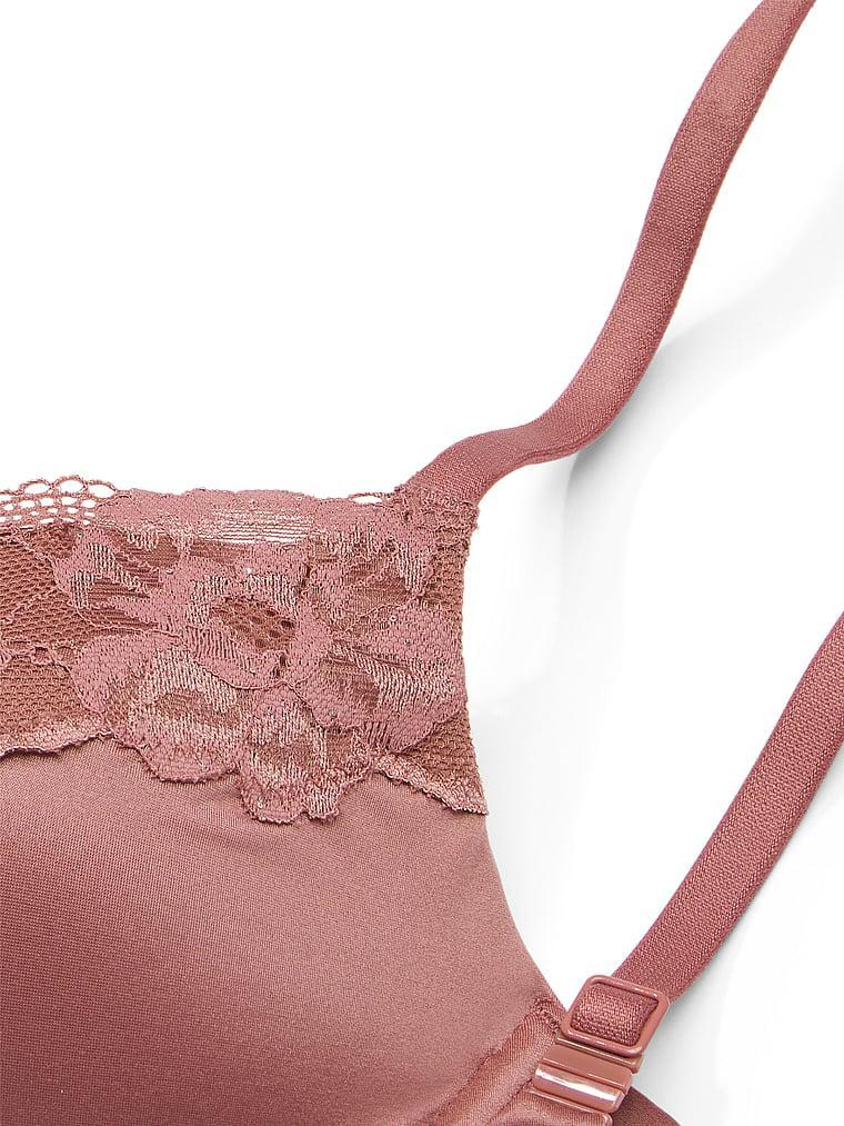 Lace Trim Lightly Lined Demi Bra Product Image