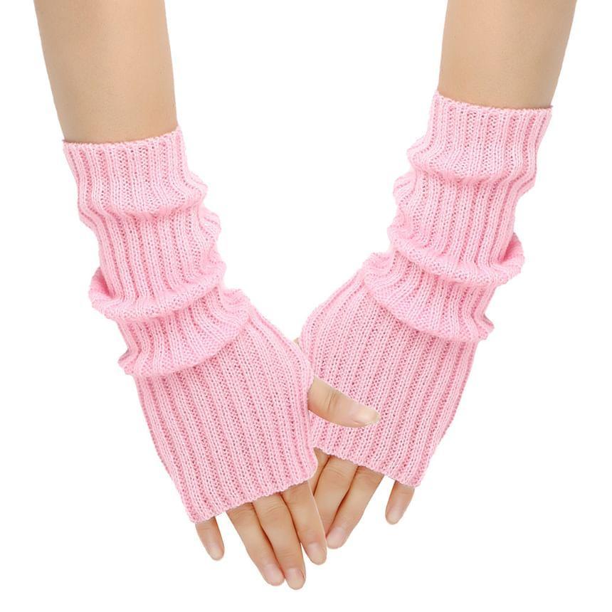 Plain Knit Arm Sleeves Product Image
