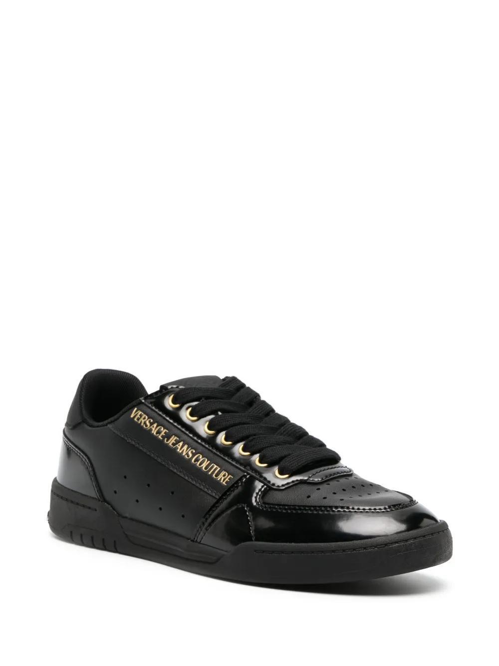 logo-debossed leather sneakers Product Image
