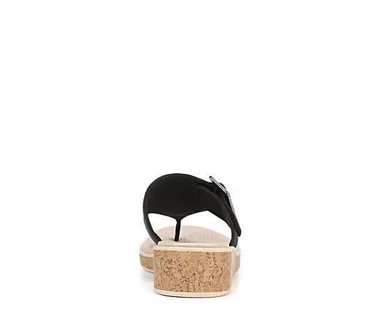 LifeStride Bay Women's Washable Thong Sandals, Size: 6.5, Black Product Image