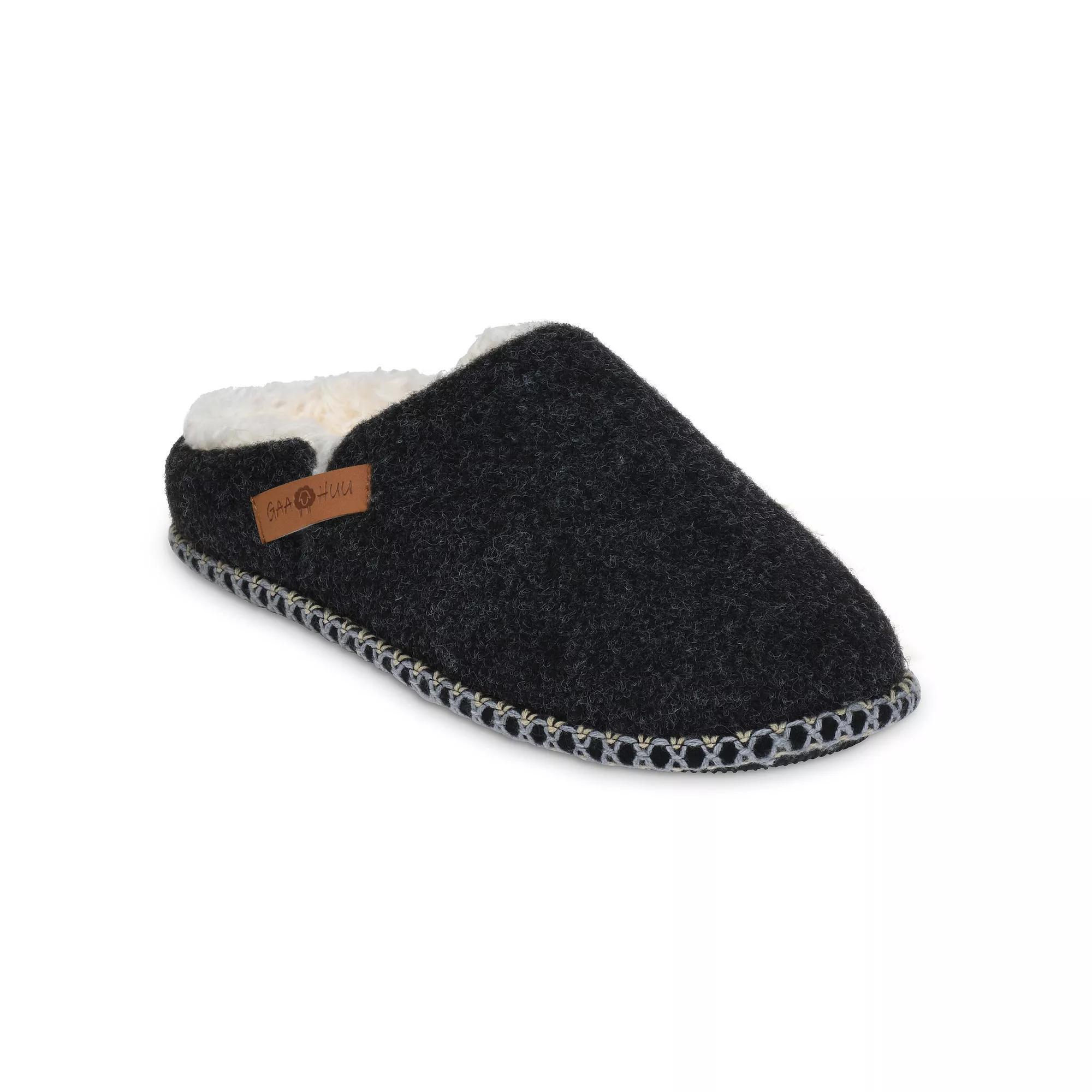 Women's GaaHuu® Felted Clog Slippers, Size: Small, Black Product Image
