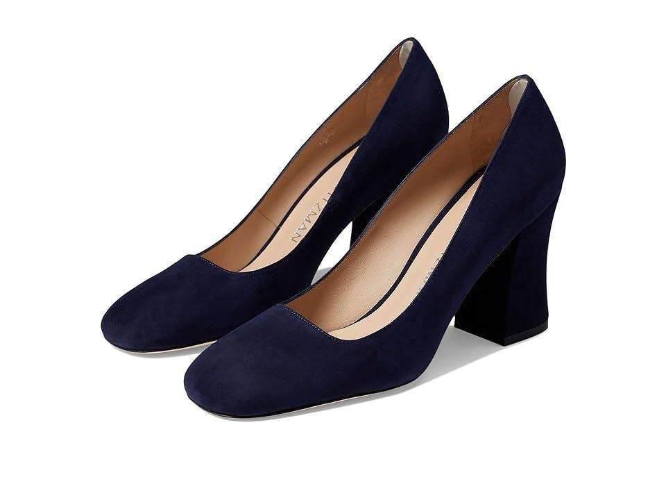 Stuart Weitzman Curveblock 85 Pump (Nice Blue) Women's Shoes Product Image