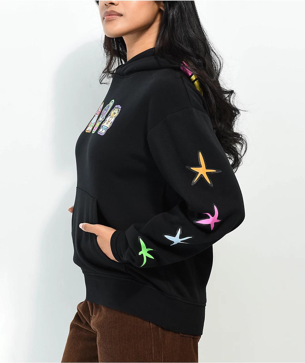 A.LAB Tomo Star Friends Black Hoodie Product Image