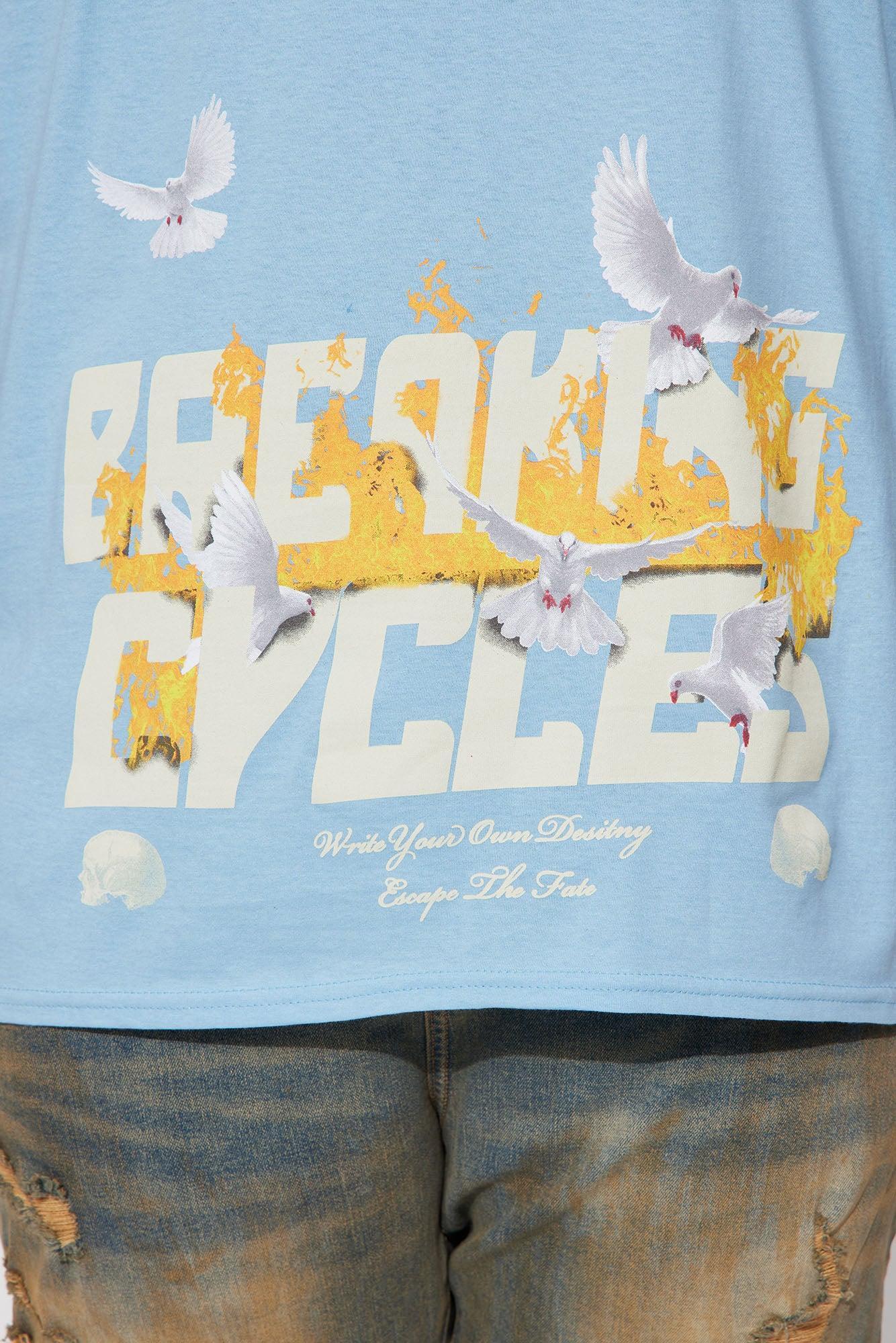 Breaking Cycles Short Sleeve Tee - Light Blue Product Image