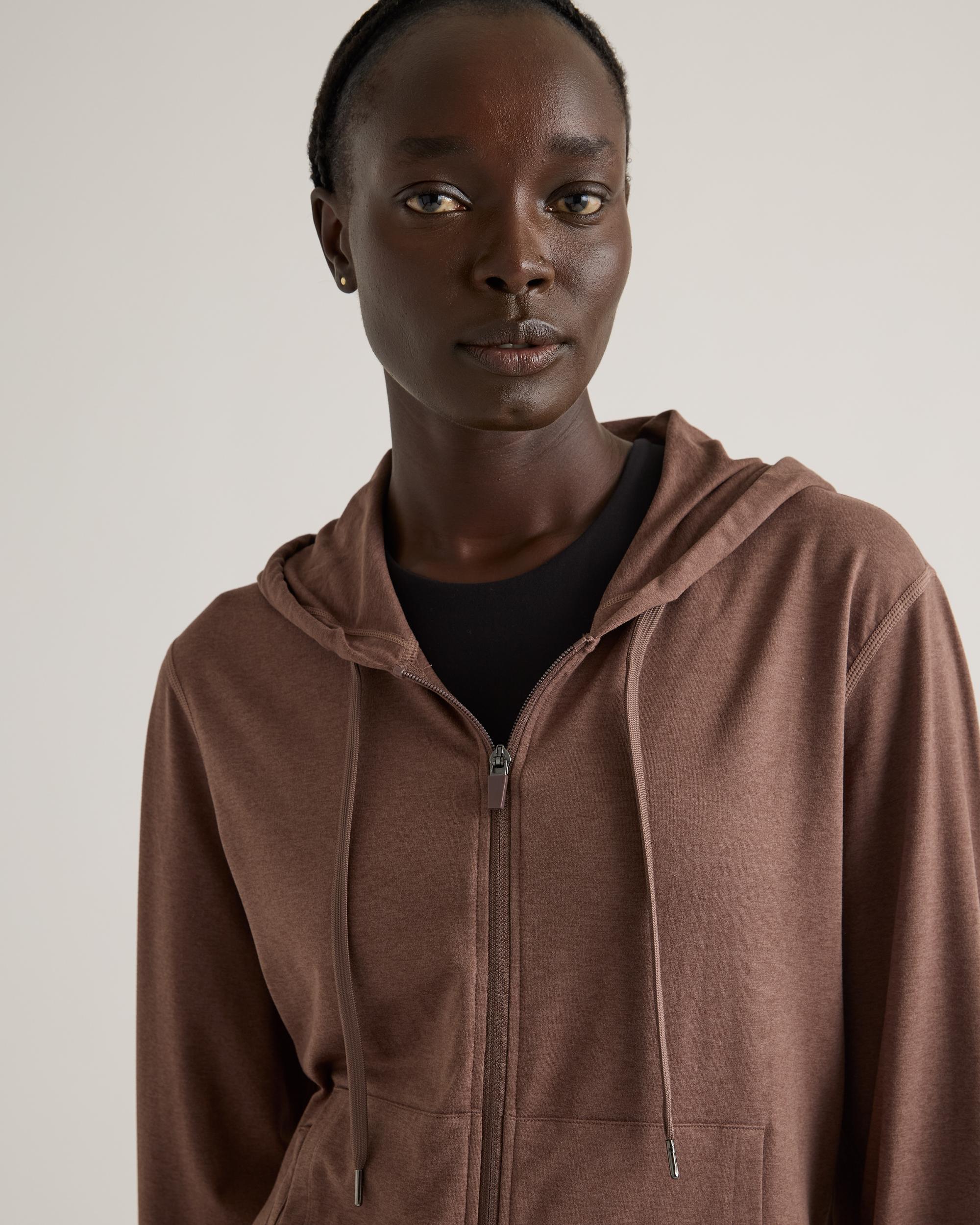 Quince | Women's Flowknit Full Zip Hoodie Size XL, Recycled Polyester Product Image
