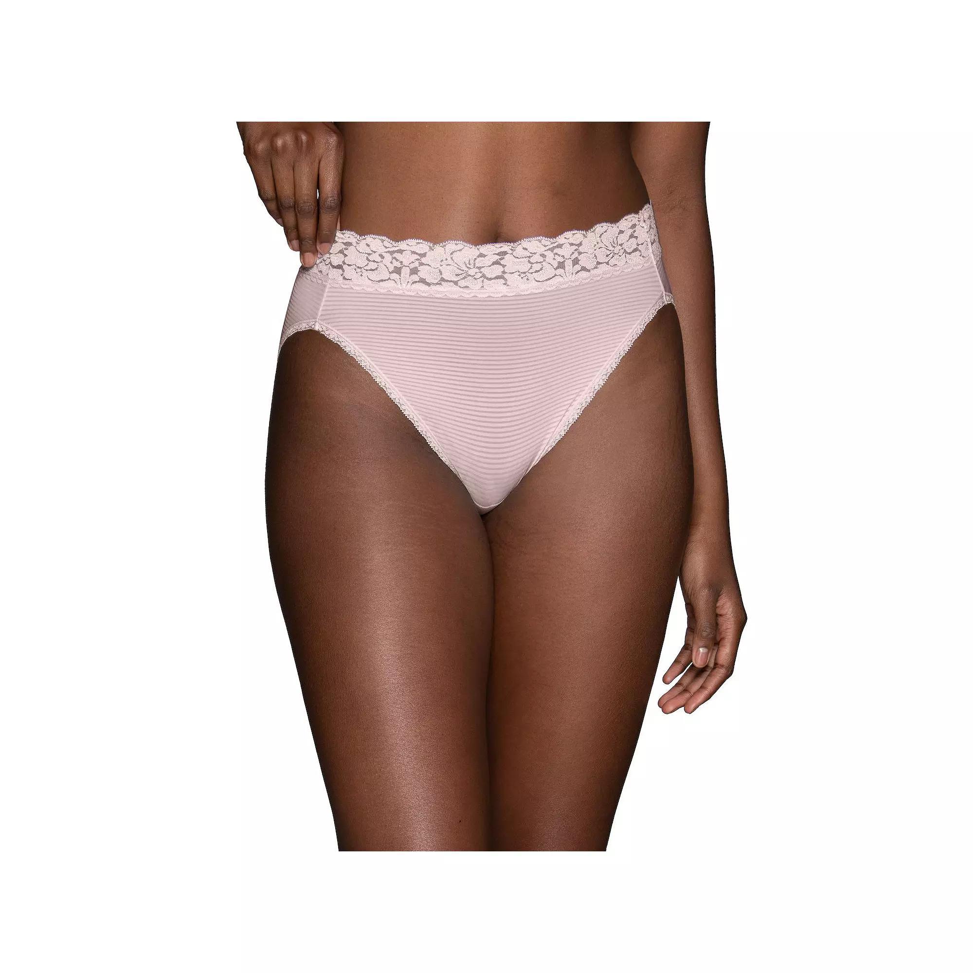 Womens Vanity Fair Lingerie Flattering Lace Hi-Cut Panty 13280 Product Image