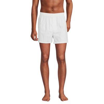 Men's Lands' End 3-Pack Essential Boxers, Size: Large, White Product Image