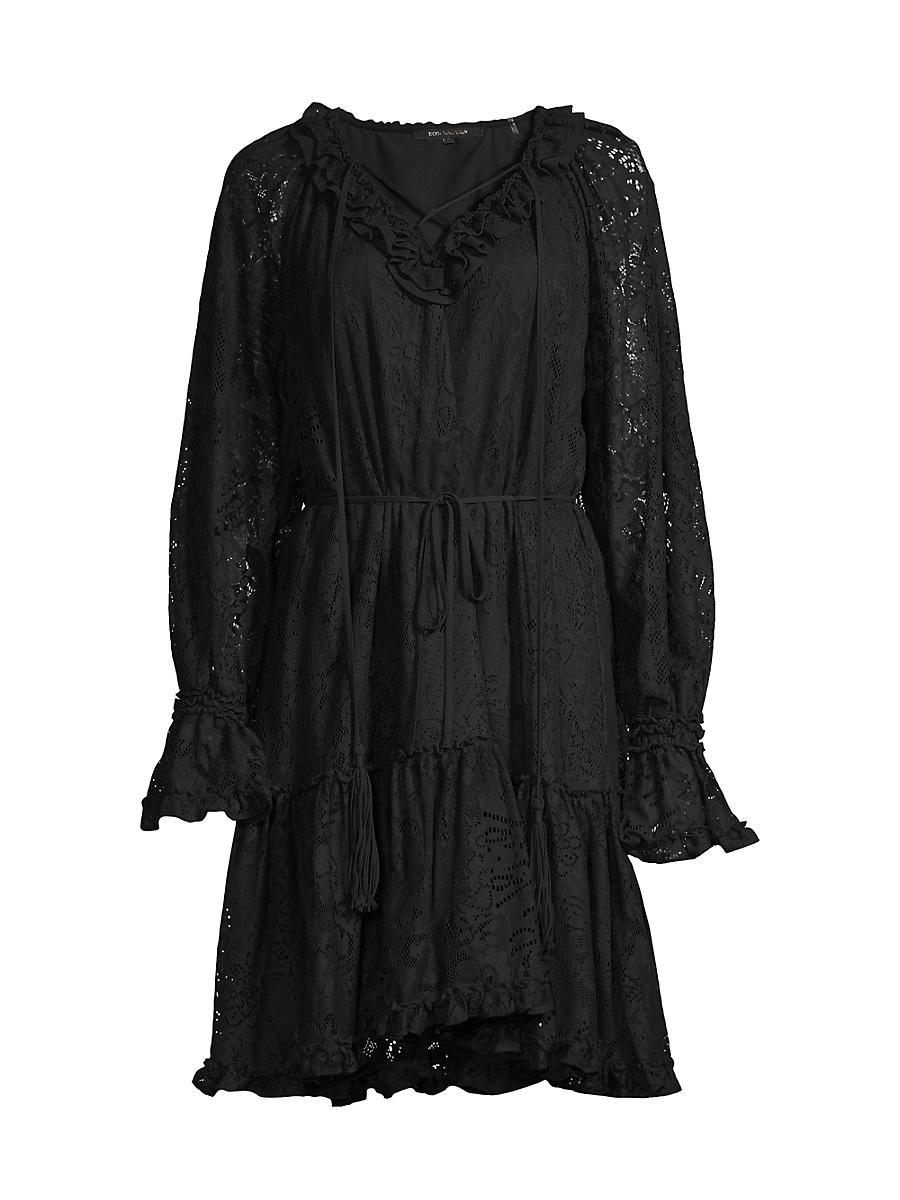 Womens Senna Floral-Lace Cotton-Blend Dress Product Image