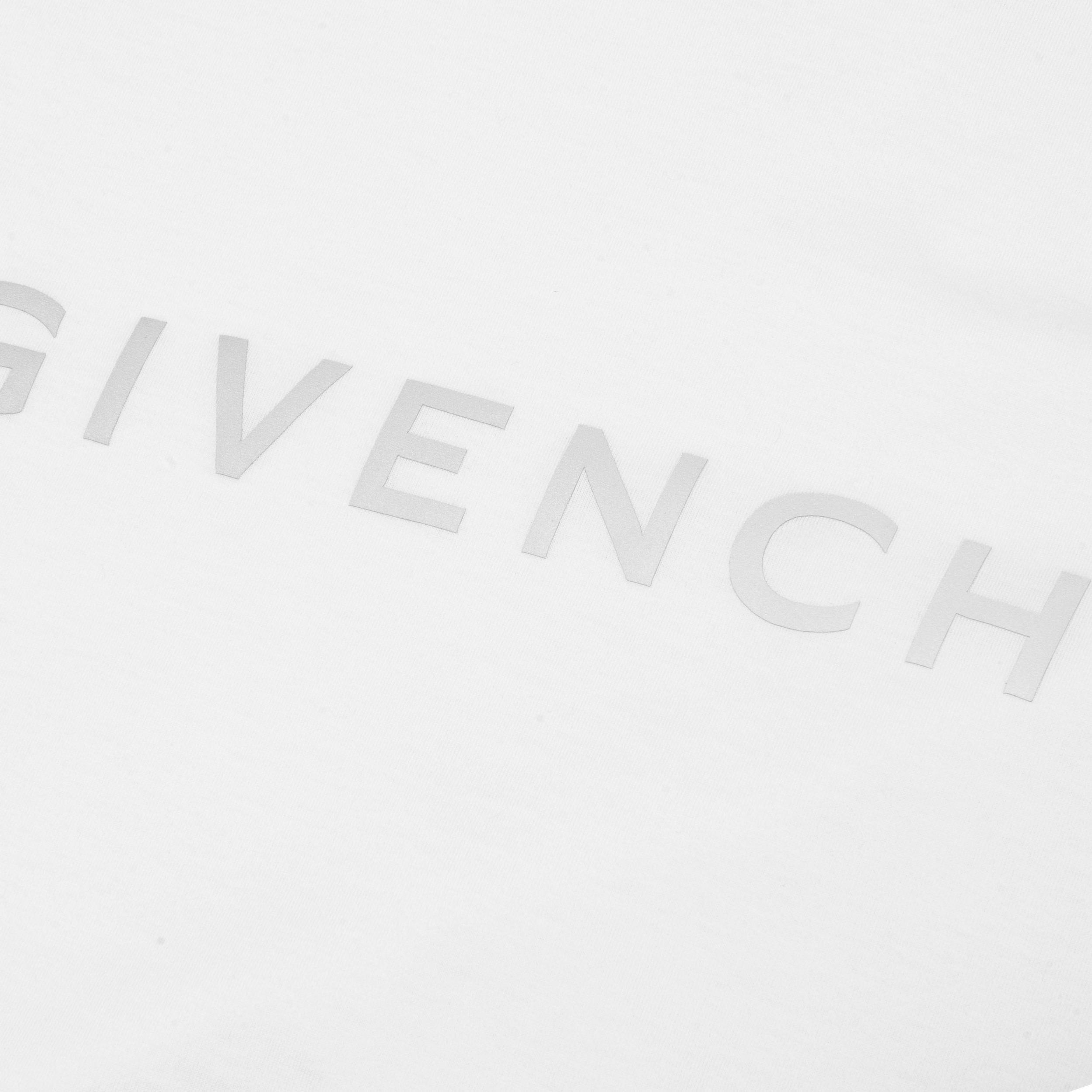 Reflective Slim Fit T-Shirt - White Male Product Image