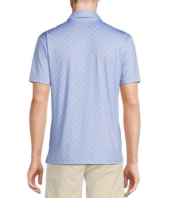 Cremieux Blue Label Performance Stretch Golf Cart Print Short Sleeve Polo Shirt Product Image