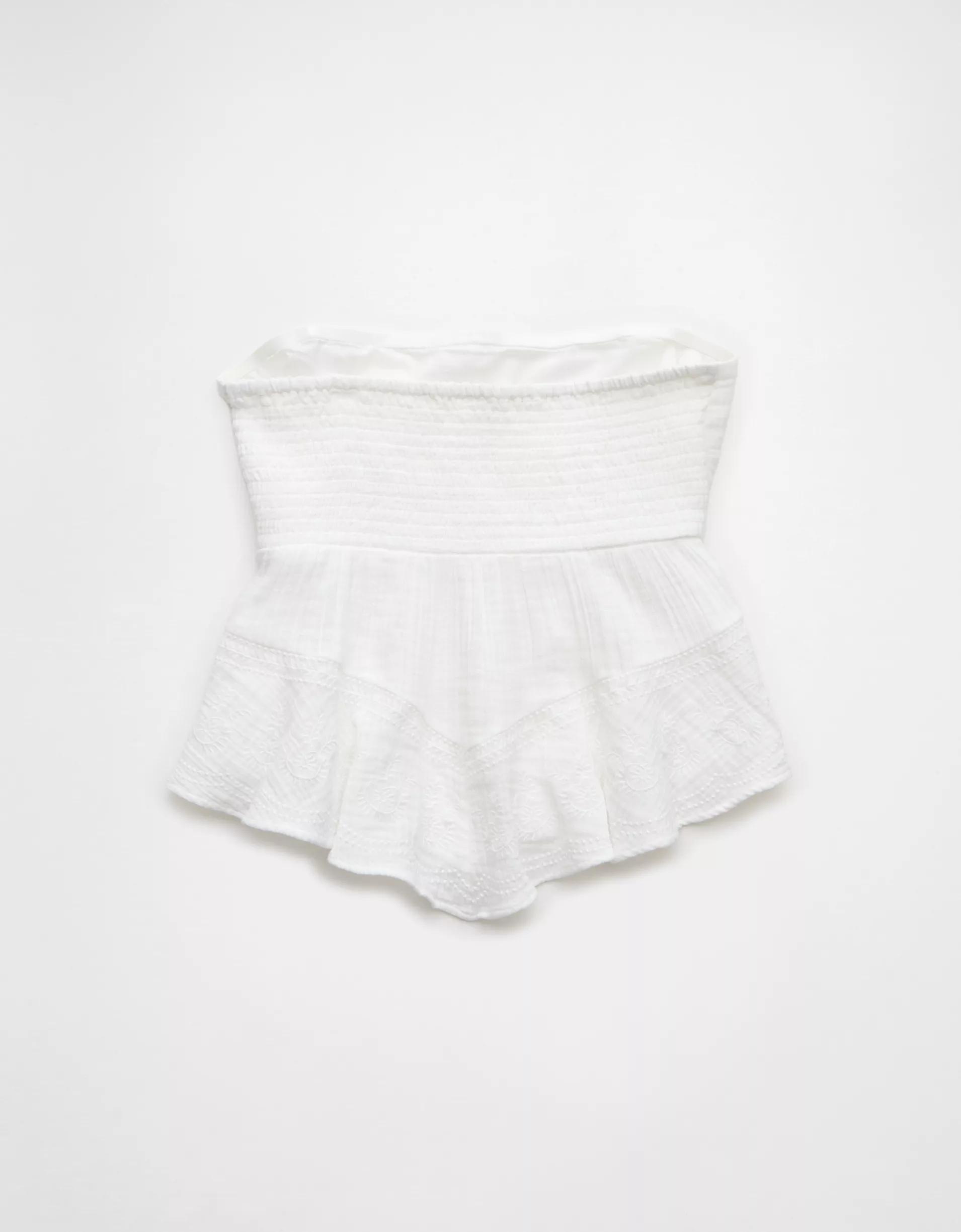 AE Embroidered Babydoll Tube Top Product Image