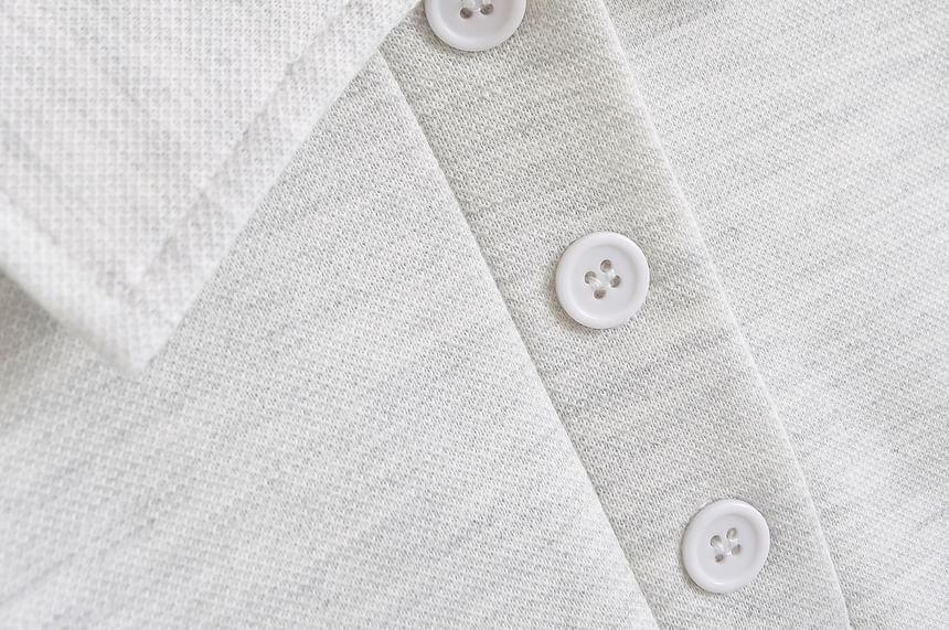 Plain Polo Sweatshirt Product Image