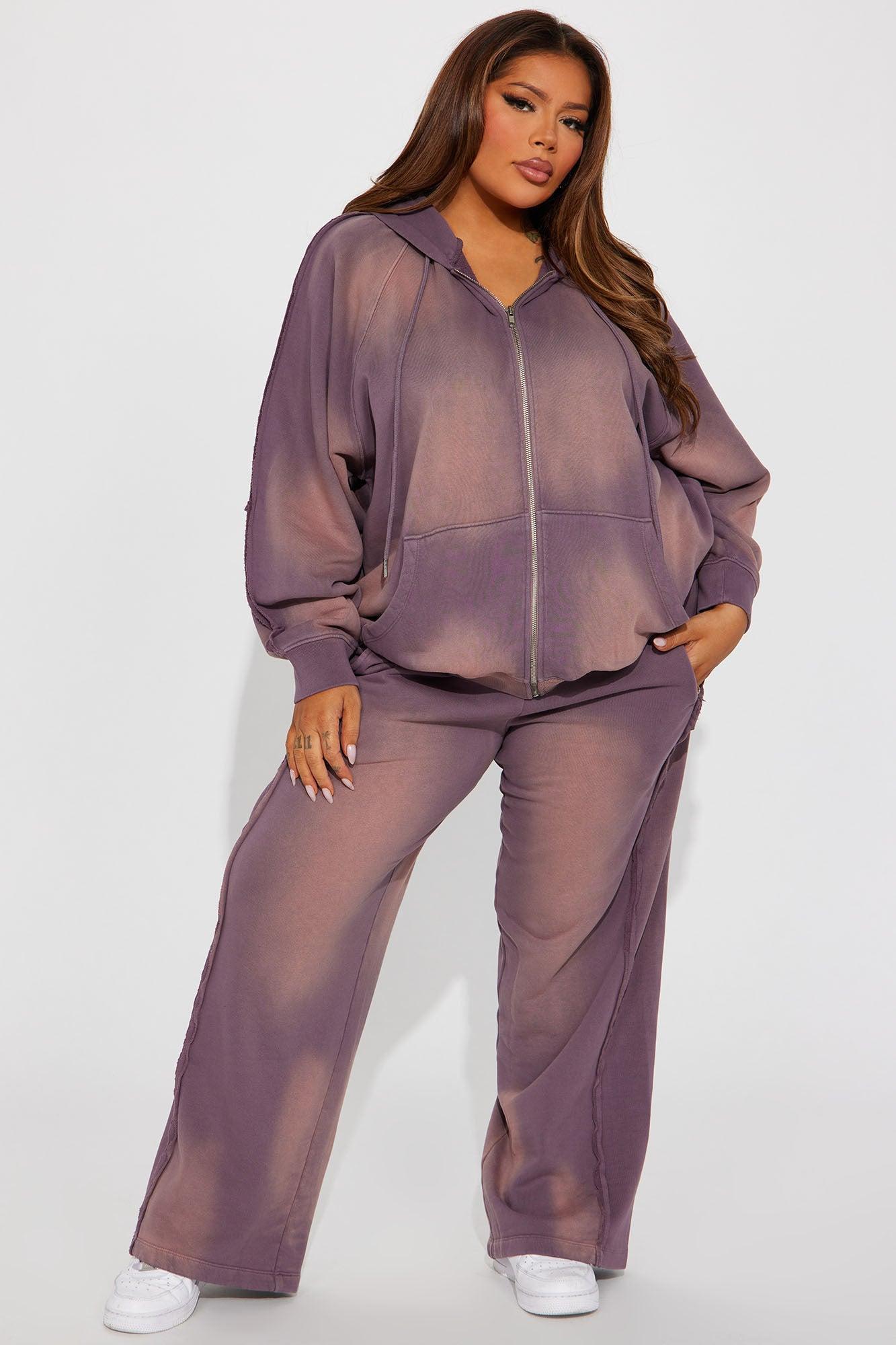 Serenity Washed Lounge Pant - Purple Product Image