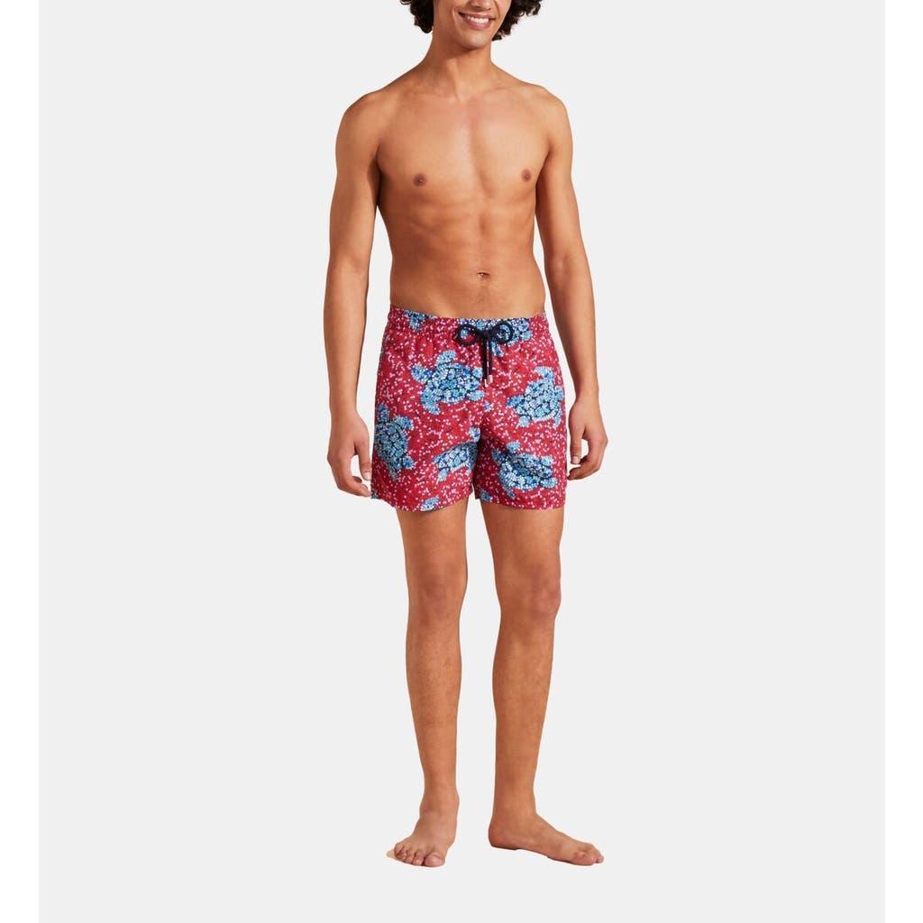 Mens Turtle Sequin Trompe Loeil Swim Trunks Product Image