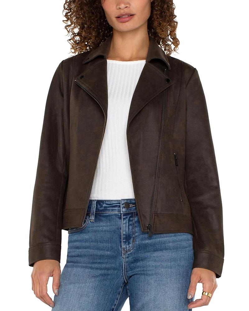 Liverpool Los Angeles Faux Leather Moto Jacket Product Image