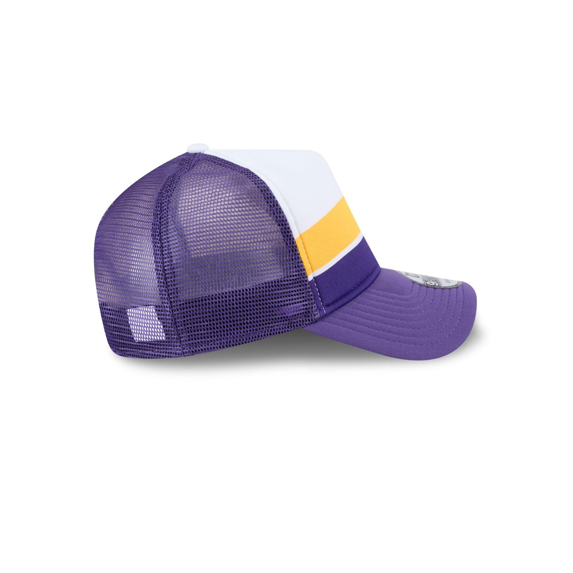 Golden State Warriors Color Block 9FORTY A-Frame Trucker Snapback Hat Male Product Image