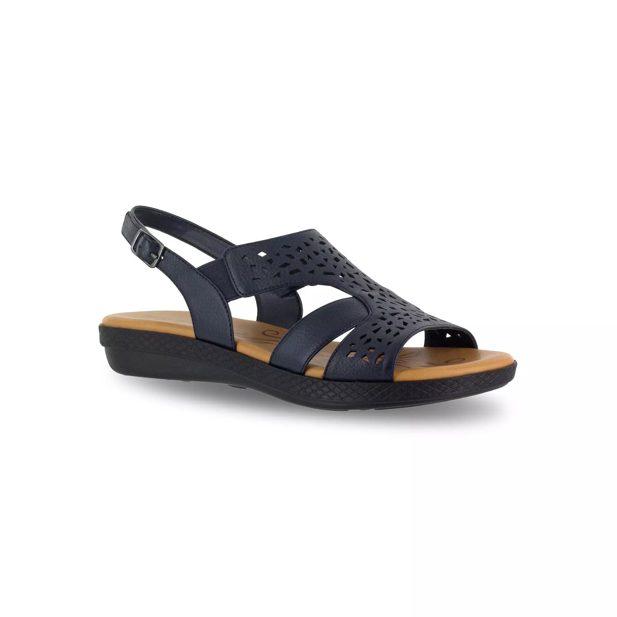 Easy Street Bolt Women's Sandals, Size: 7.5 Wide, Blue Product Image