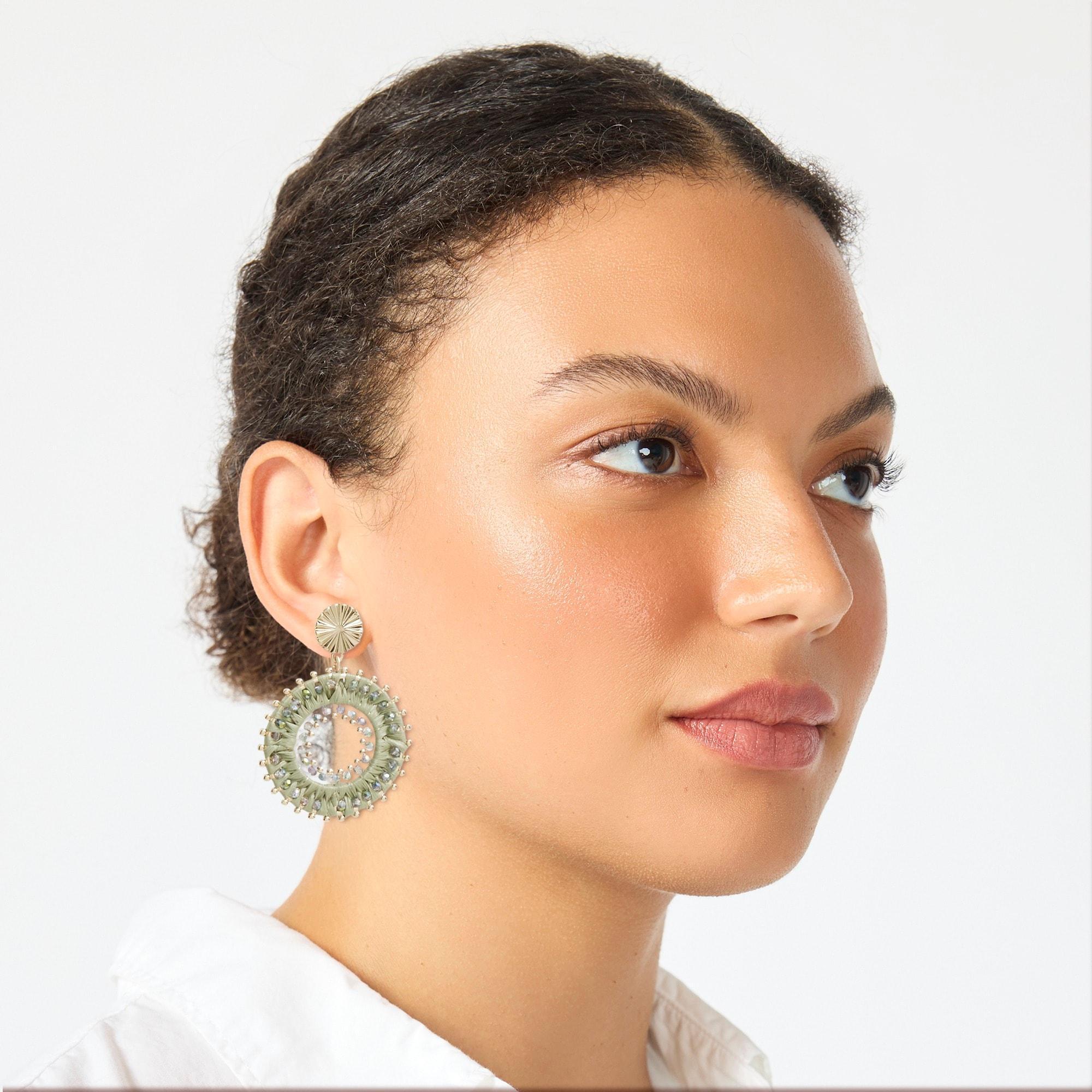 Chunky link statement earrings Product Image