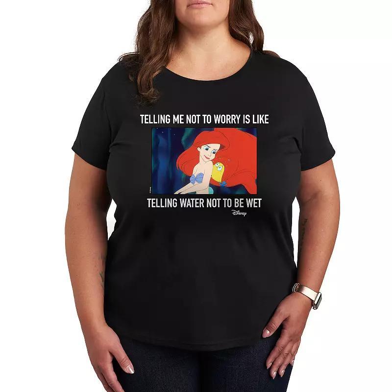 Disney Princess Ariel Plus Not To Worry Graphic Tee, Womens Product Image