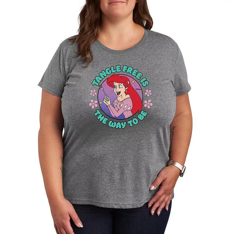 Plus Pokemon Character Group Graphic Tee, Womens Grey Gray Product Image