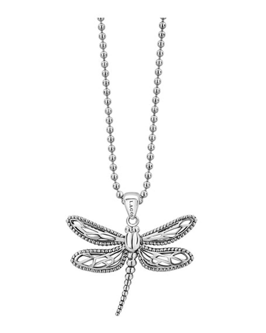 LAGOS Sterling Silver Rare Wonders Dragonfly Pendant Necklace, 34 Product Image