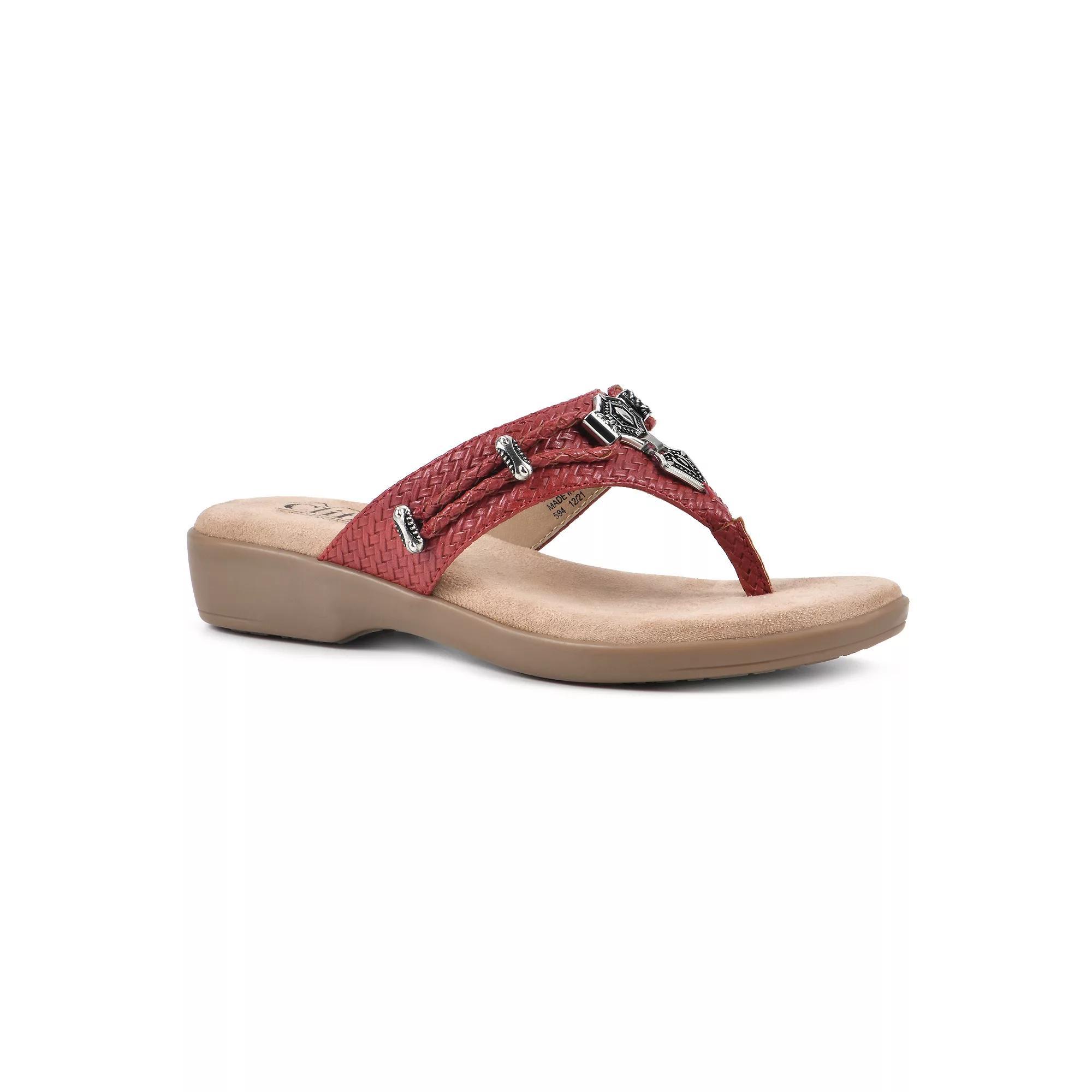 Cliffs by White Mountain Bailee Women's Thong Sandals, Size: 6, Red Product Image