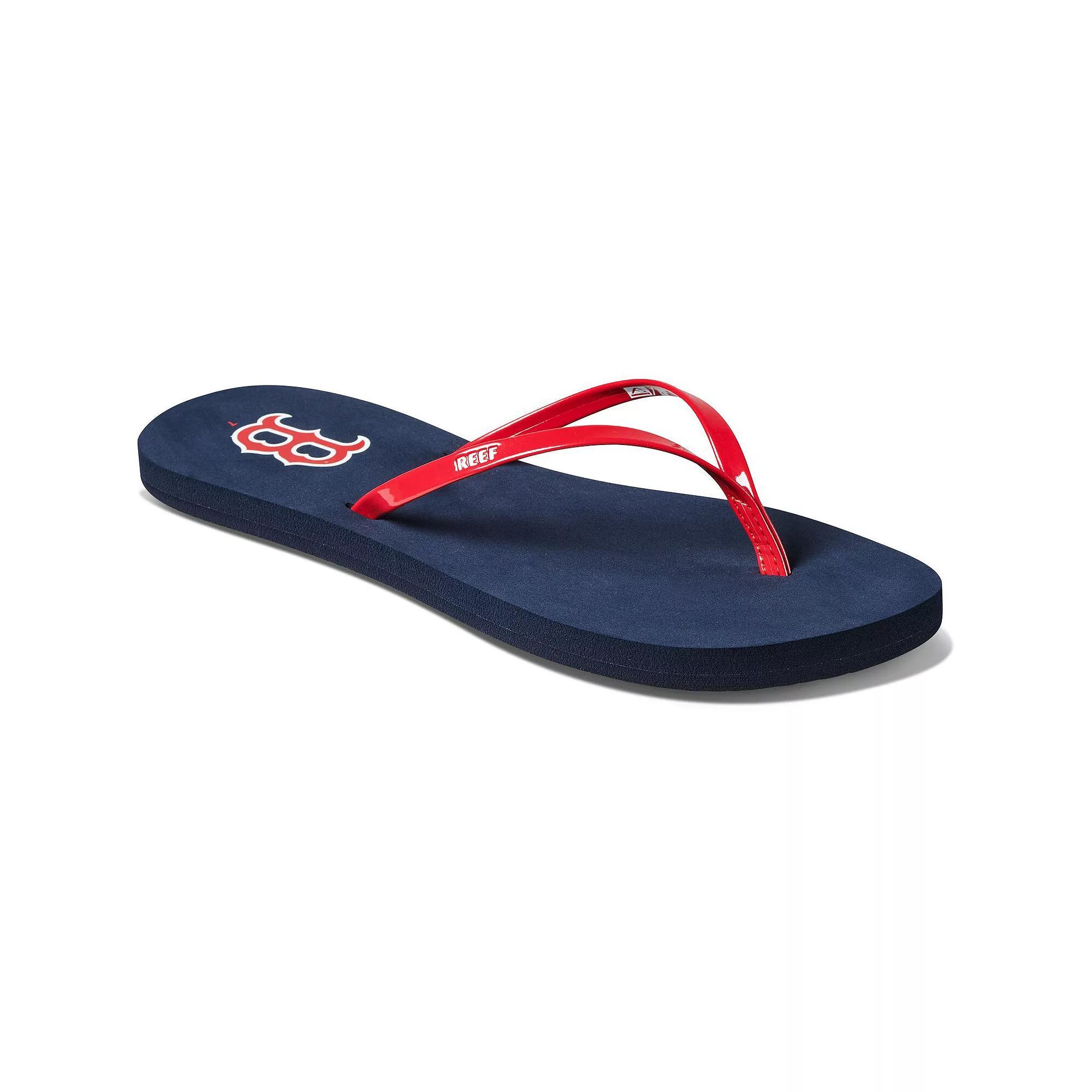 Women's REEF Boston Red Sox Bliss Sandals, Size: 5, Blue Product Image