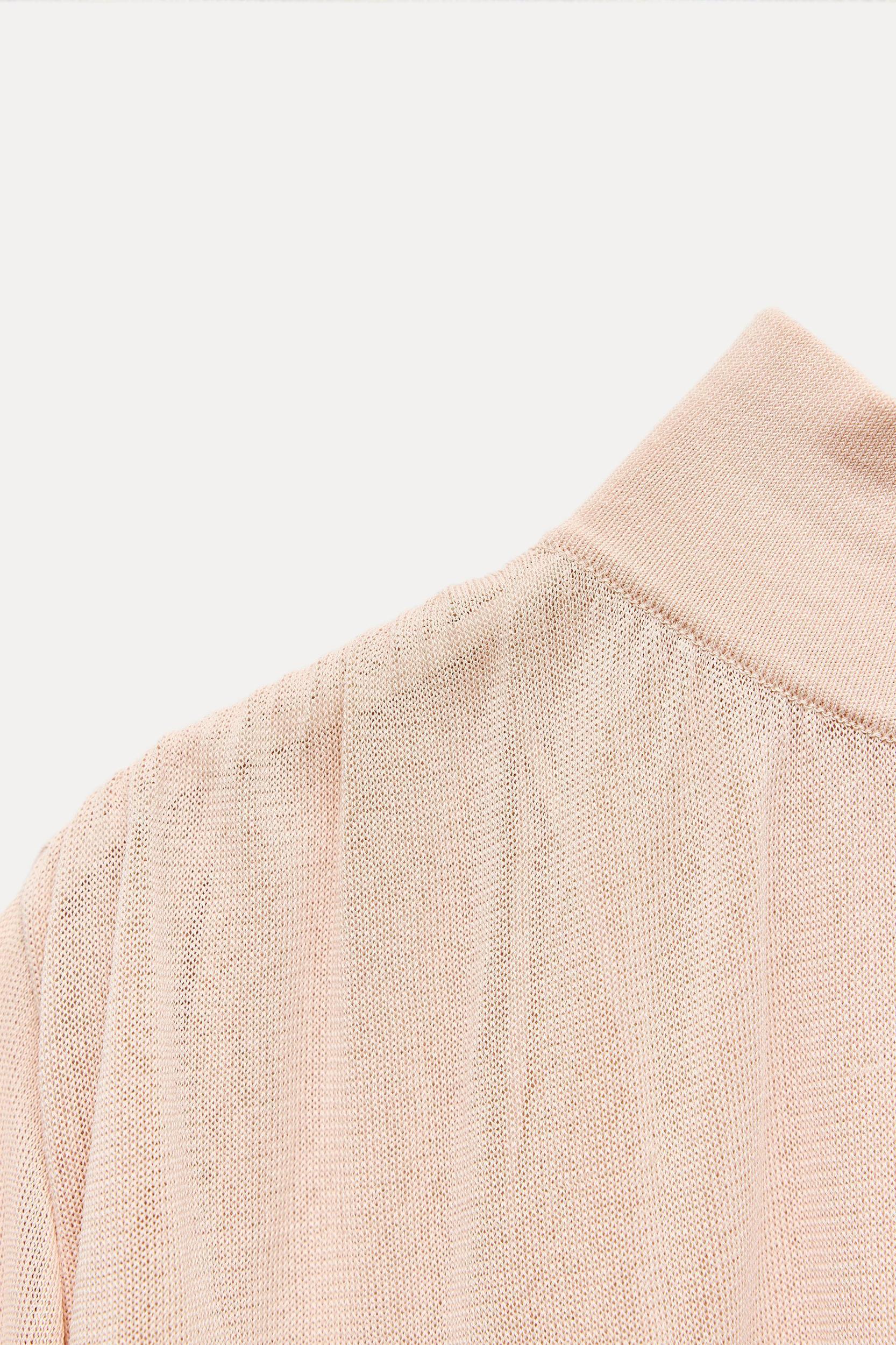 THIN KNIT MOCK NECK SWEATER Product Image