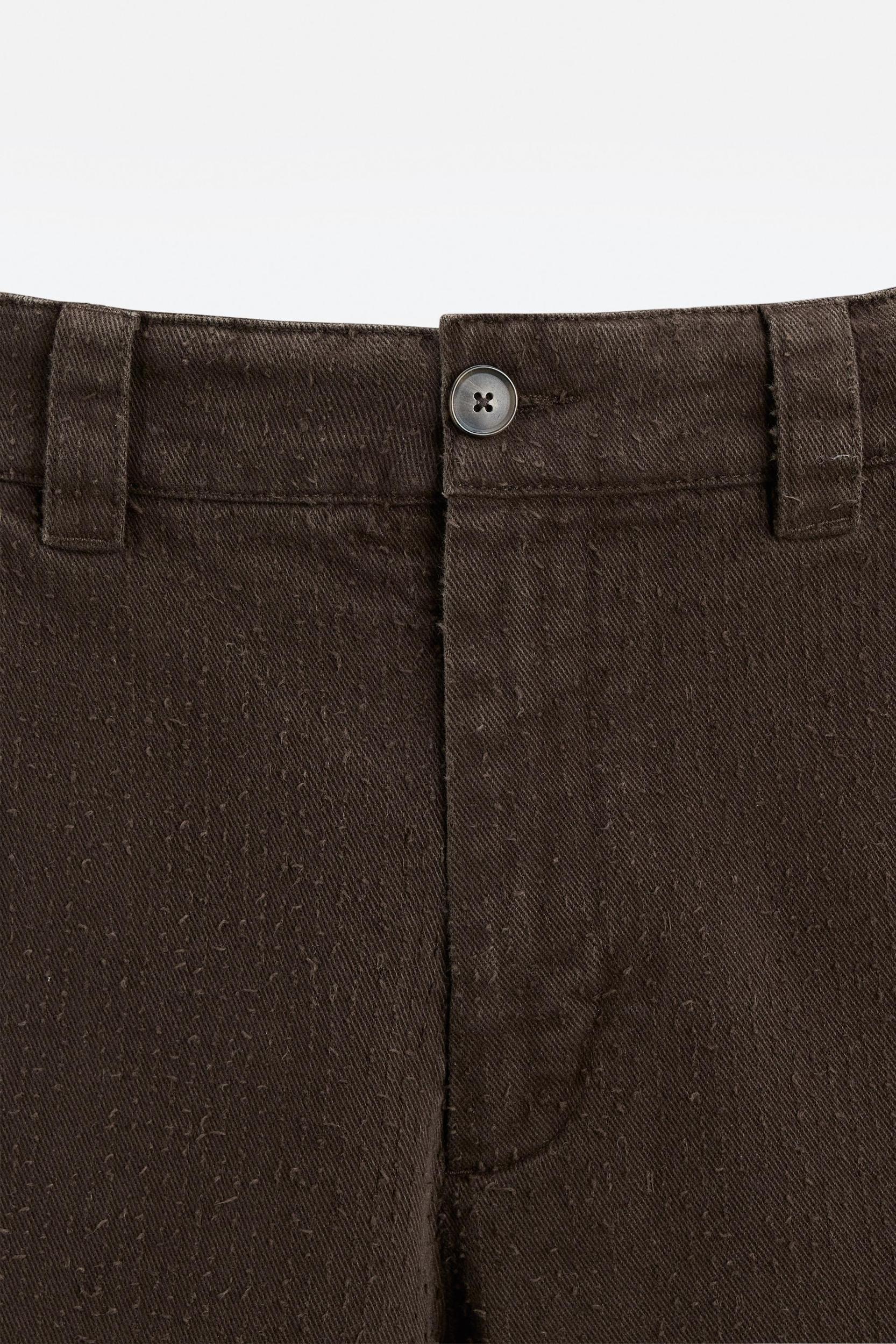 STRUCTURED STRAIGHT FIT PANTS Product Image