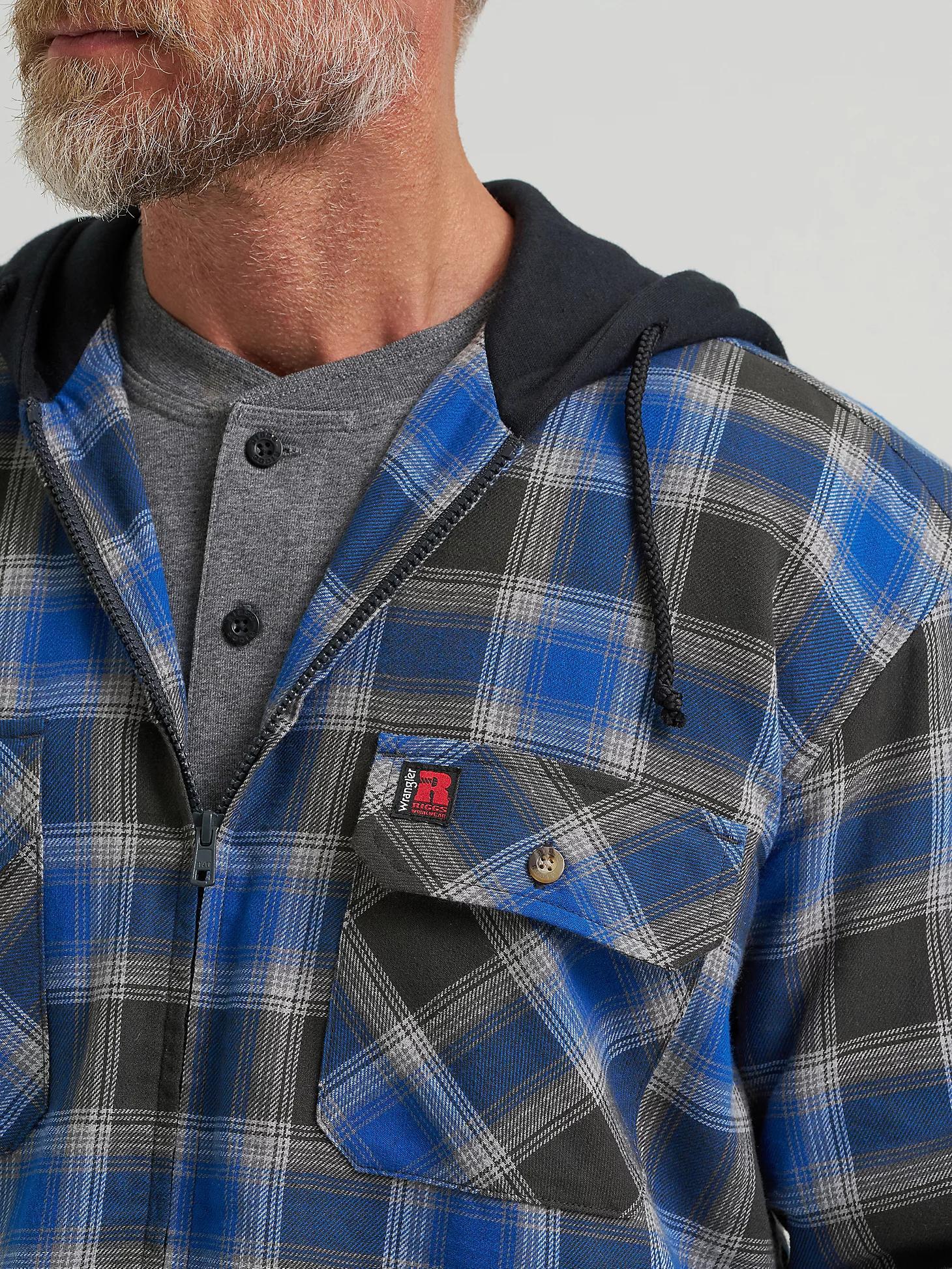 Wrangler® RIGGS Workwear® Hooded Flannel Work Jacket | Men's JACKETS & OUTERWEAR | Wrangler® Product Image