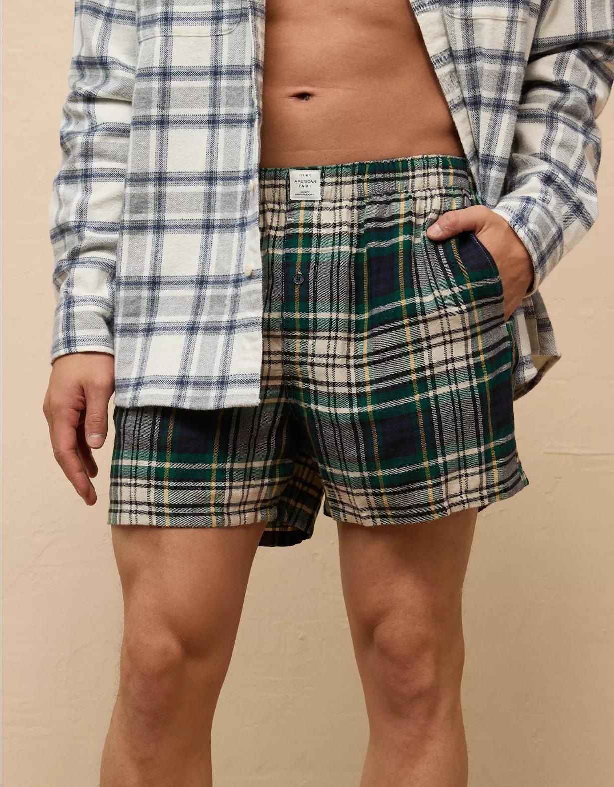 AEO Plaid Pocket Boxer Short Product Image