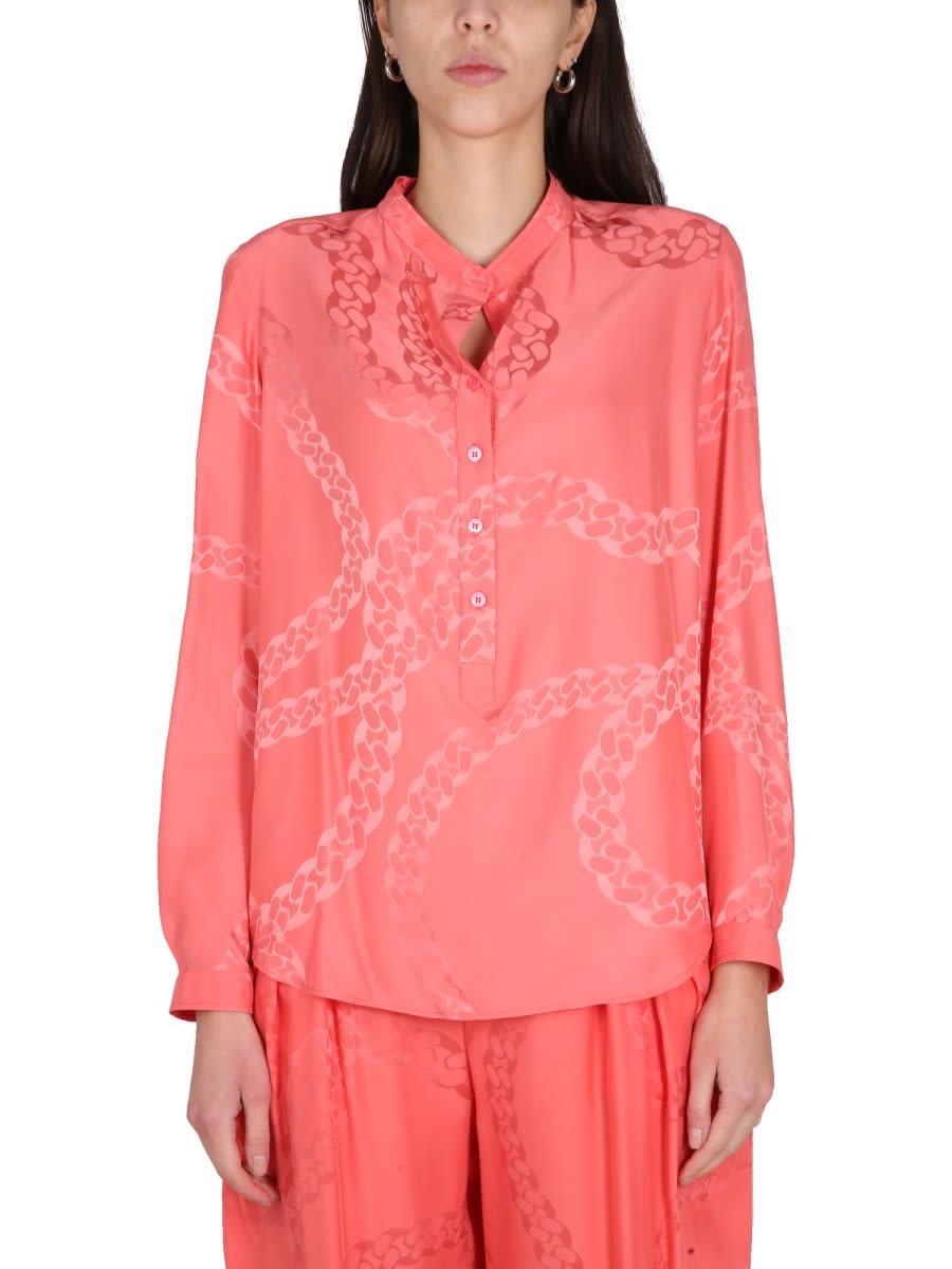 STELLA MCCARTNEY Silk Blend Shirt In Pink Product Image
