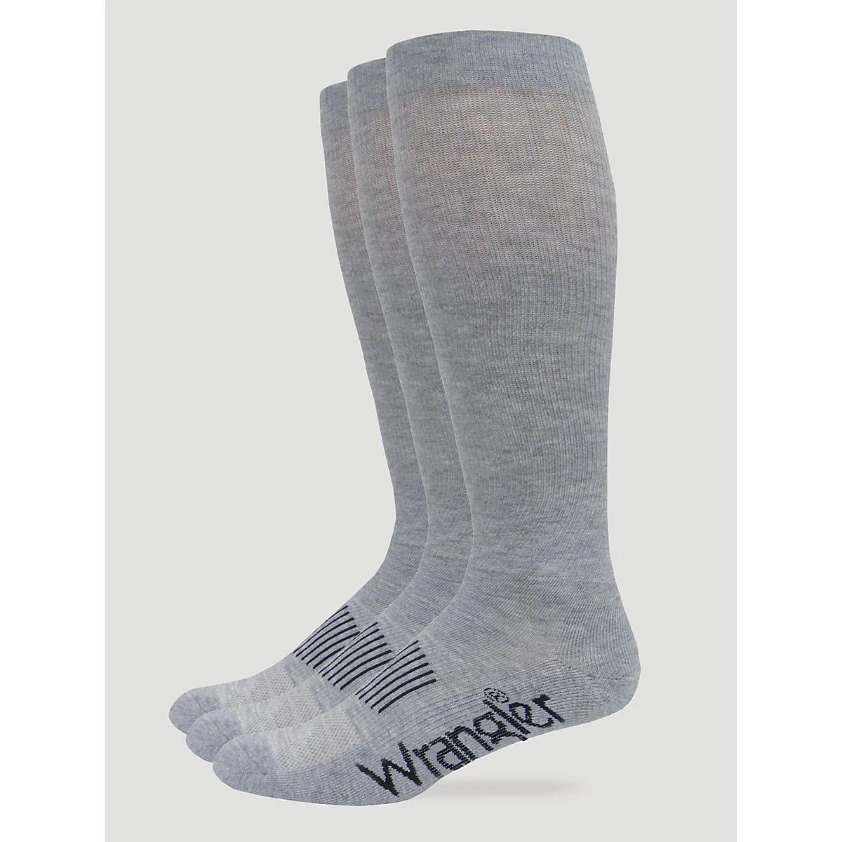 Men's Boot Socks (3-Pack) in Grey Product Image