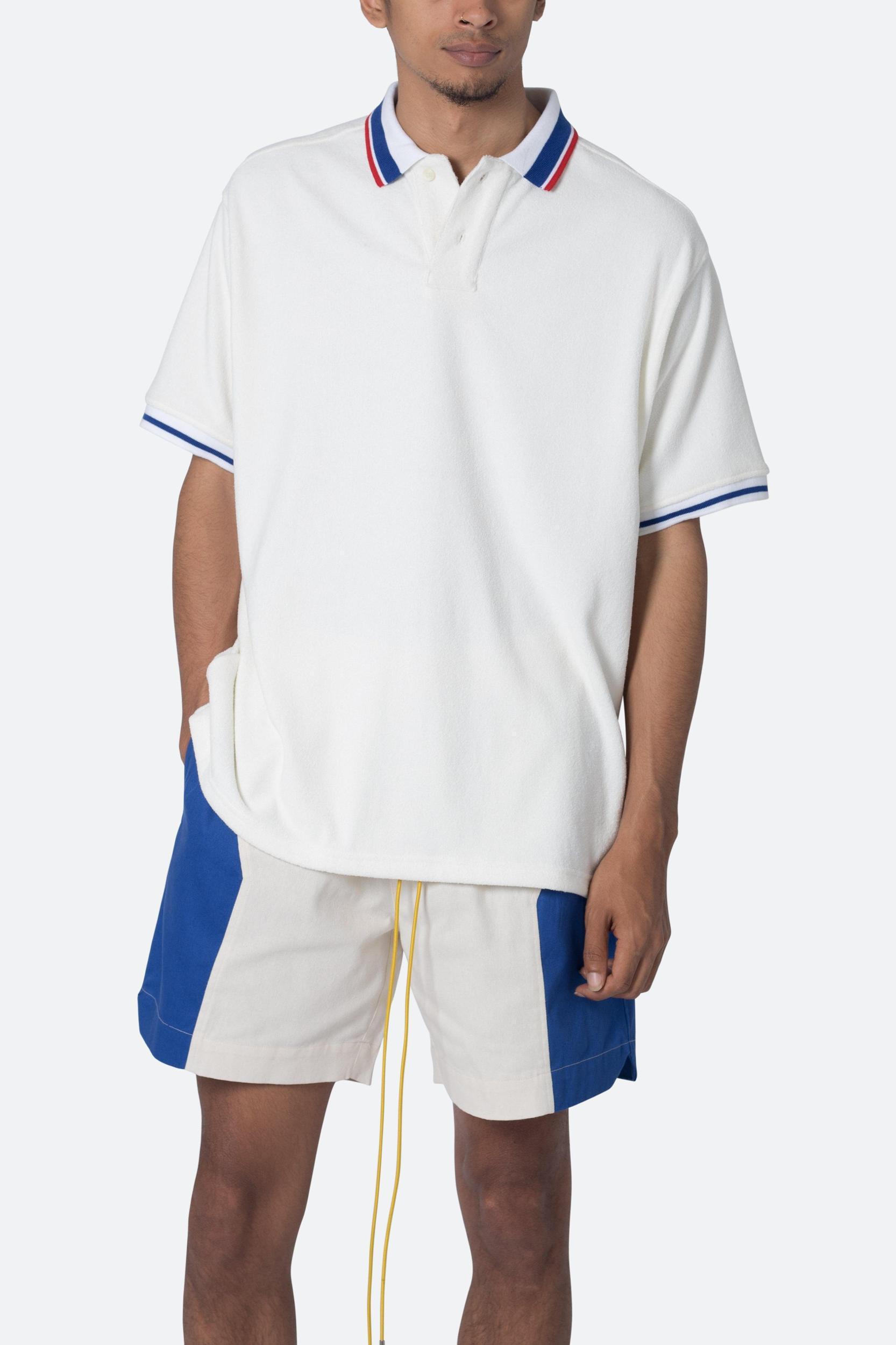 Terry Polo Shirt - Off White Product Image