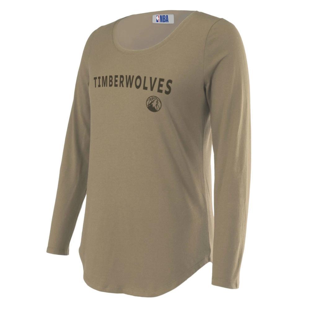 NBA Minnesota Timberwolves Women's Long Sleeve Tonal Crew Neck T-Shirt Product Image