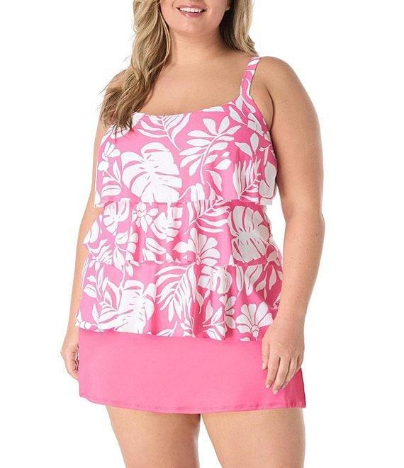 Beach House Plus Size Paloma Beach Solids Emma Swim Skort Product Image