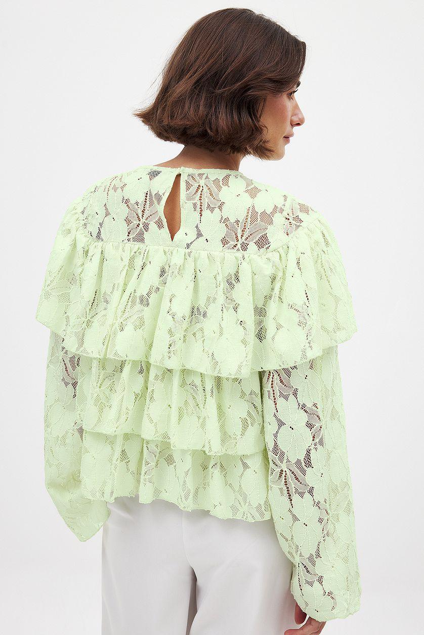 Layered Flounce Blouse Product Image