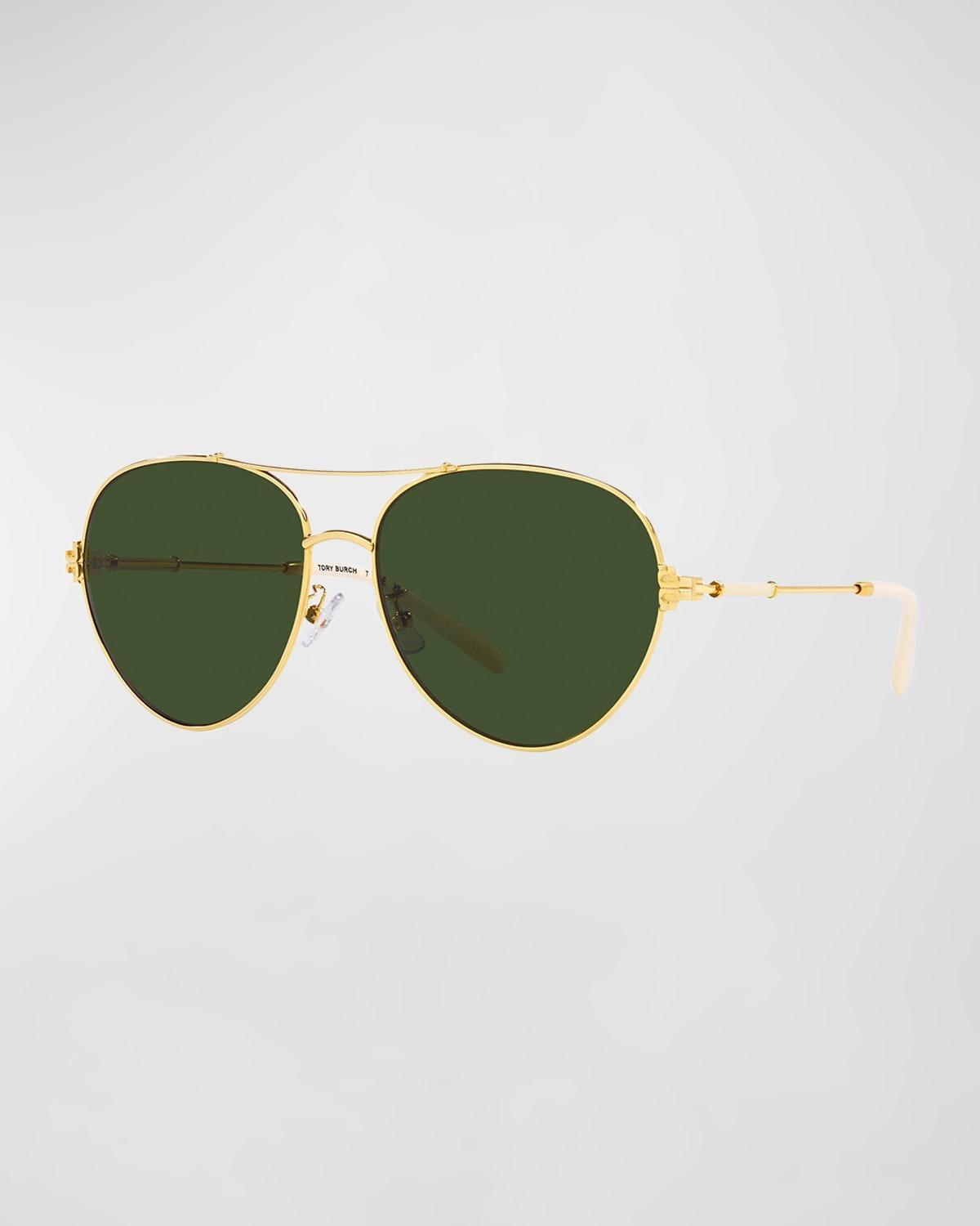 T-Monogram Metal & Plastic Aviator Sunglasses Product Image
