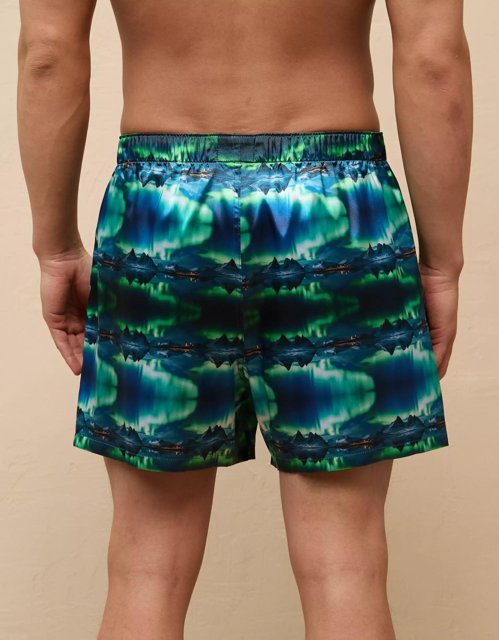 AEO Men's Northern Lights Satin Pocket Boxer Short Product Image