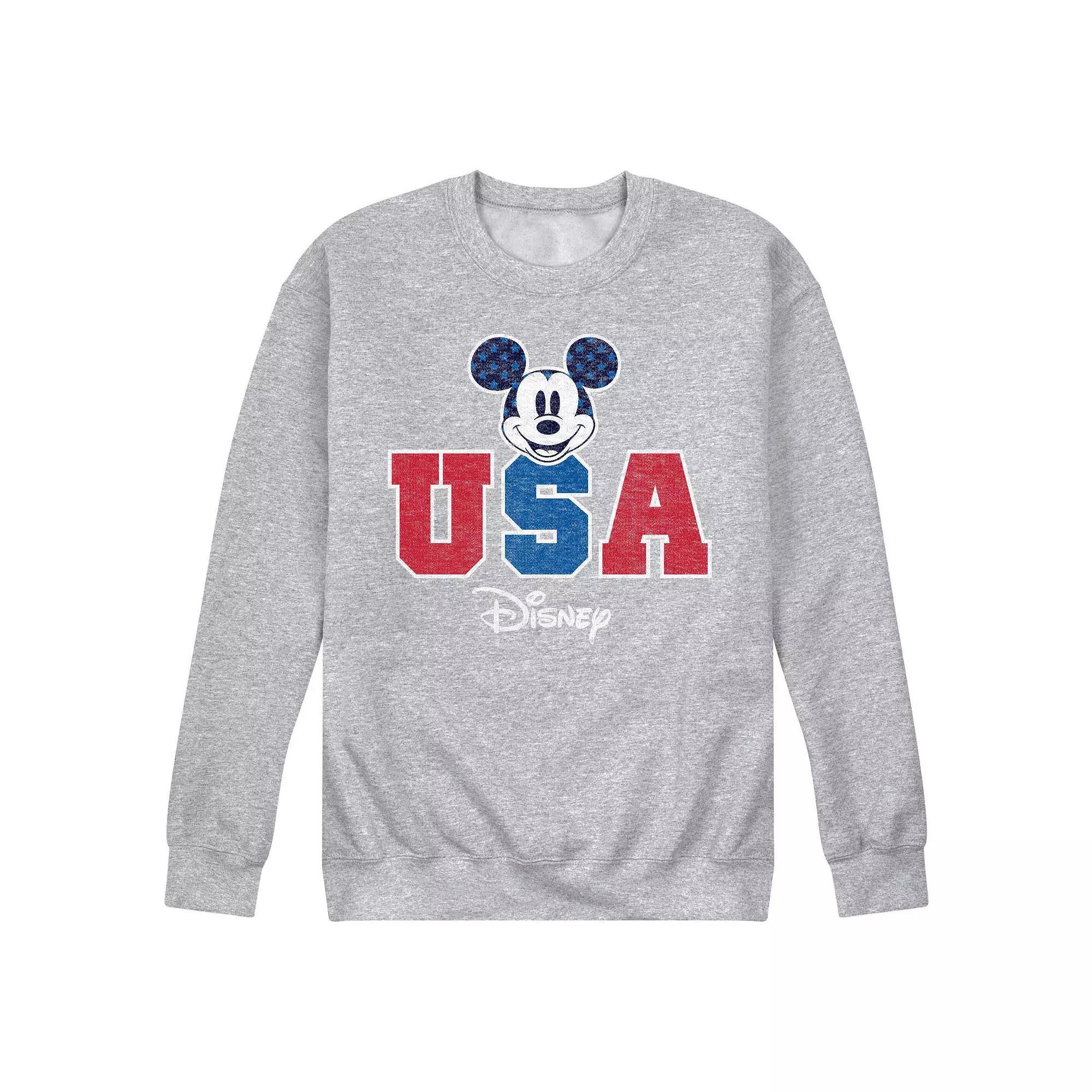 Disneys Mickey Mouse Mens USA Fleece Sweatshirt Product Image
