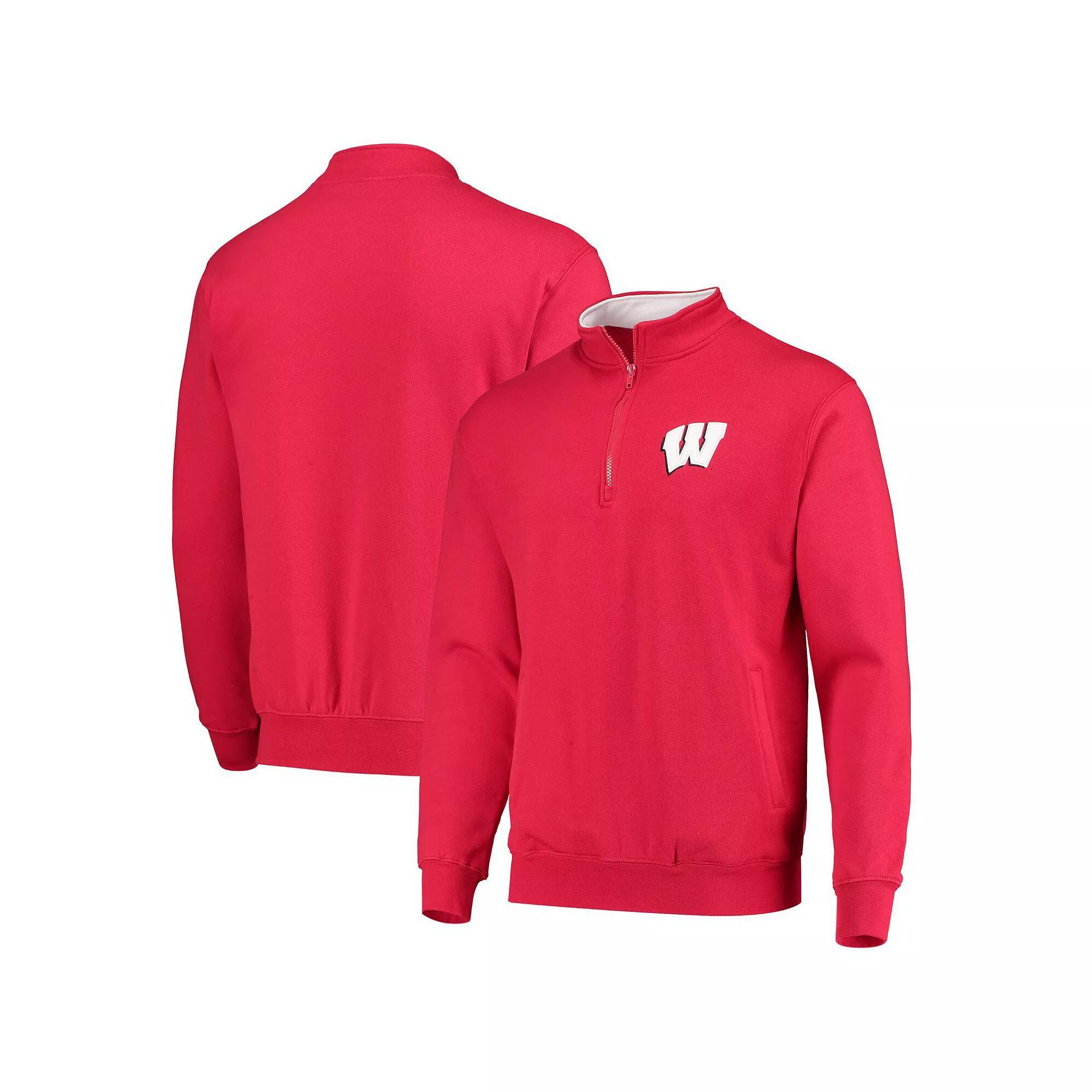 Mens Colosseum Wisconsin Badgers Tortugas Logo Quarter-Zip Jacket Product Image