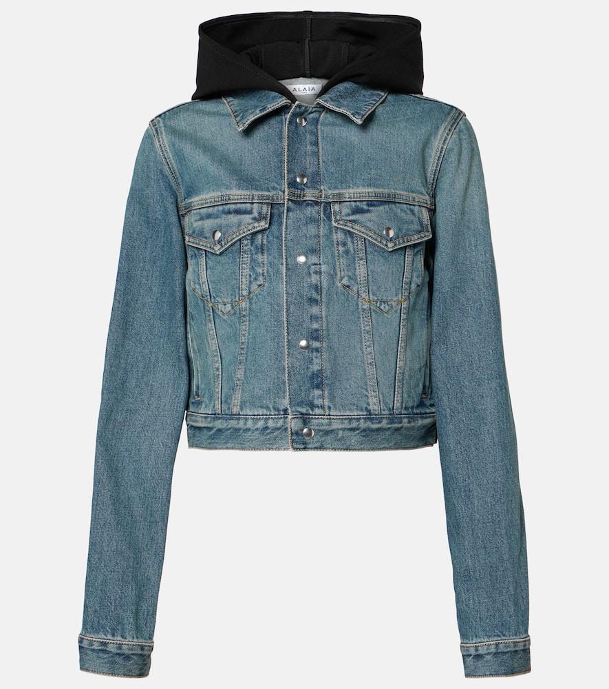 ALAÏA Denim Jacket In Blue Product Image