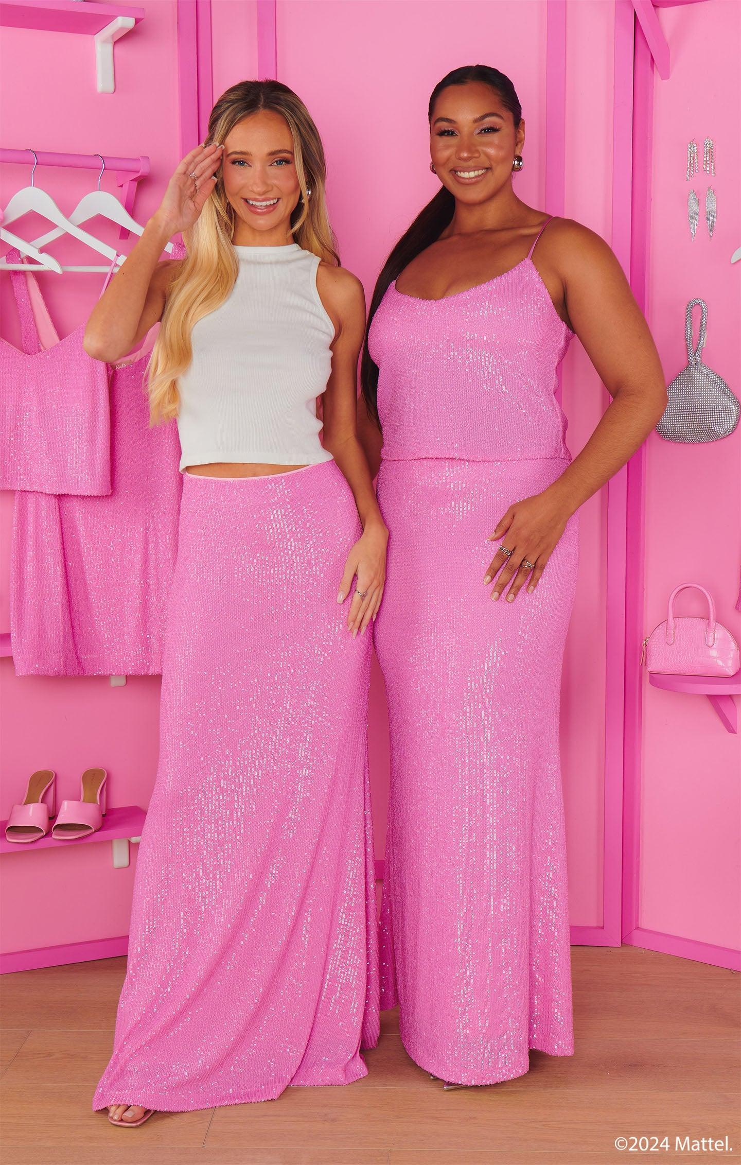 RSVP Top ~ Barbie™ Pink Sequins Product Image