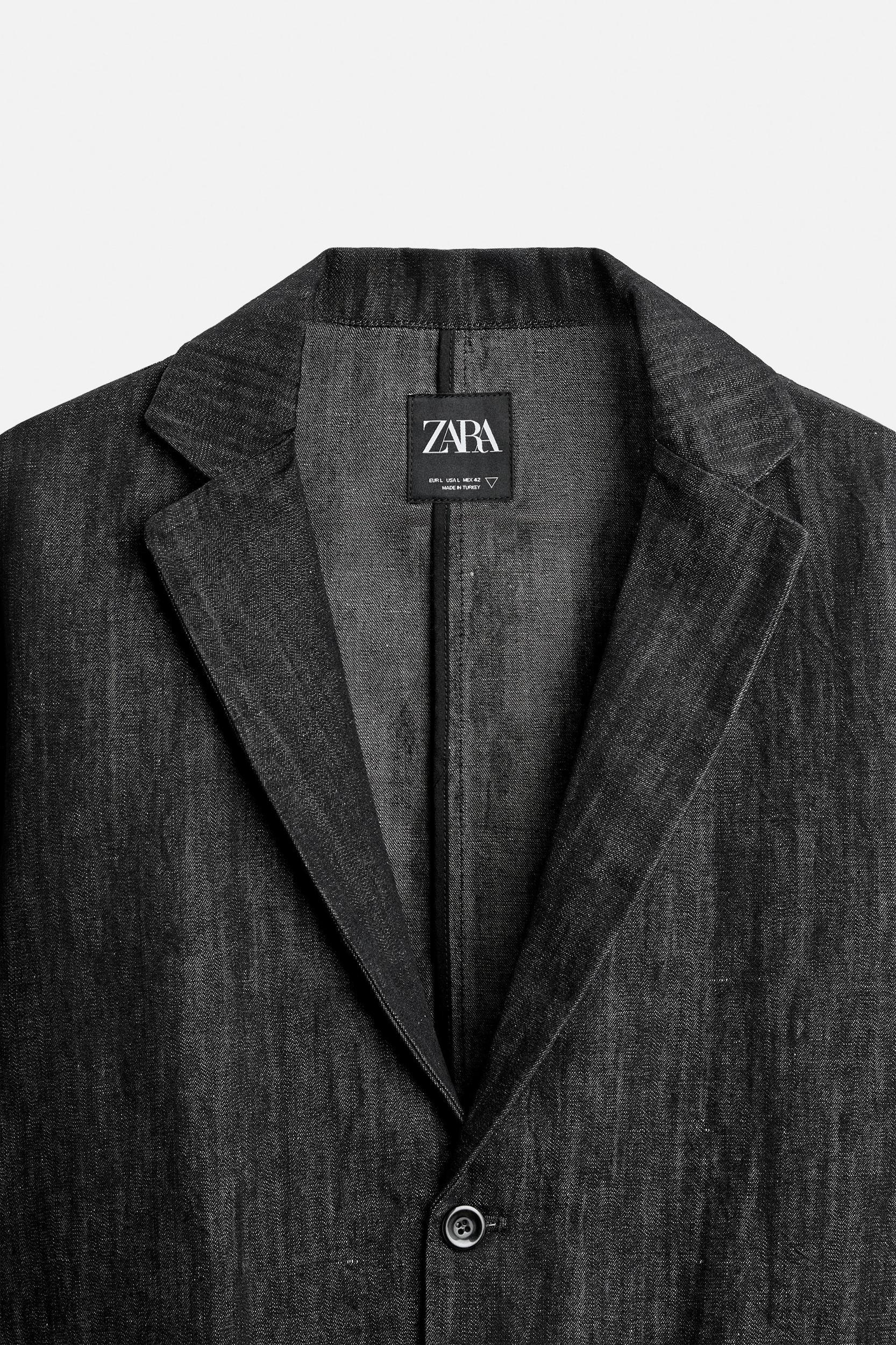 COTTON - LINEN DENIM BLAZER Product Image
