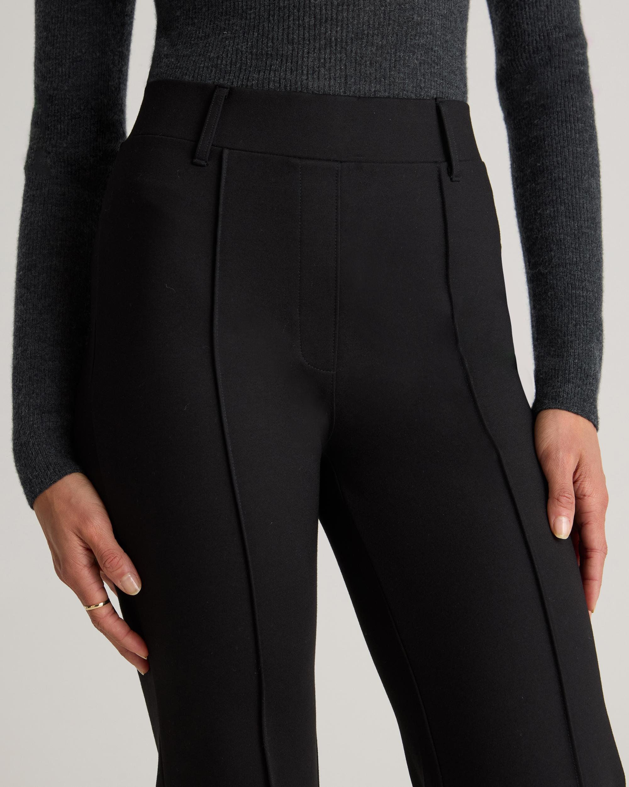 Quince | Women's Ultra-Stretch Ponte Flare Leg Pants Size XS, Rayon Product Image