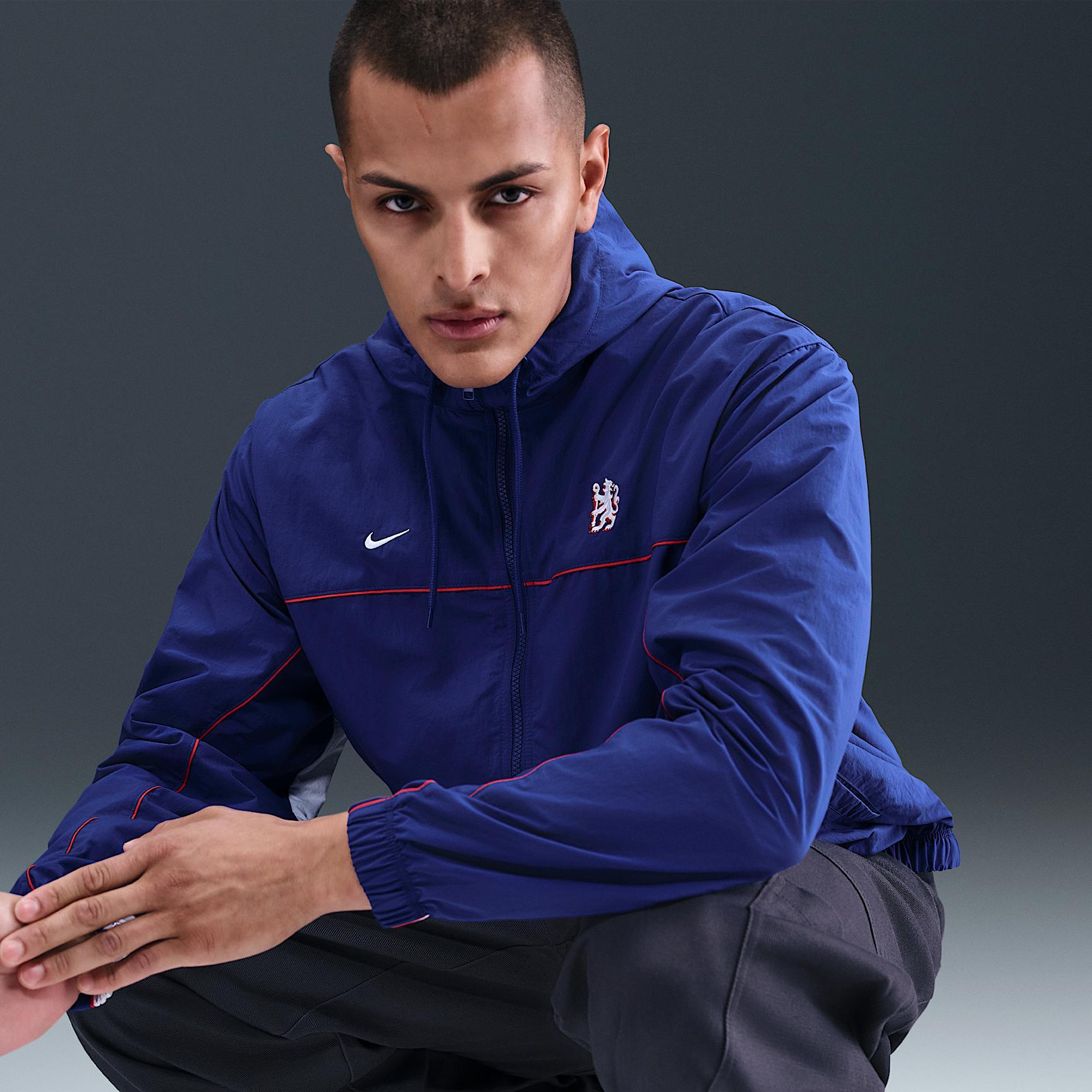 Chelsea FC Club Men's Nike Soccer Hooded Jacket Product Image