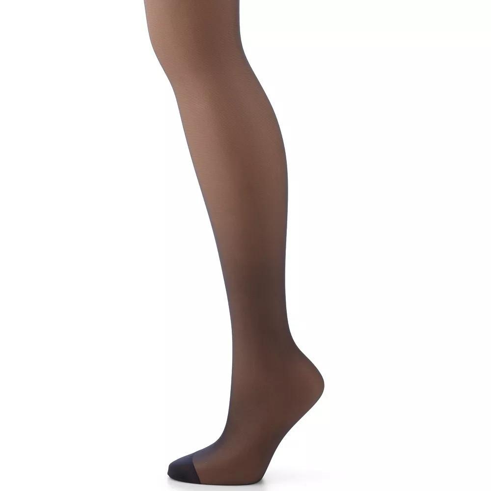 Hanes® Silk Reflections Silky Sheer Control Top Pantyhose, Women's, Size: E-F, Blue Product Image